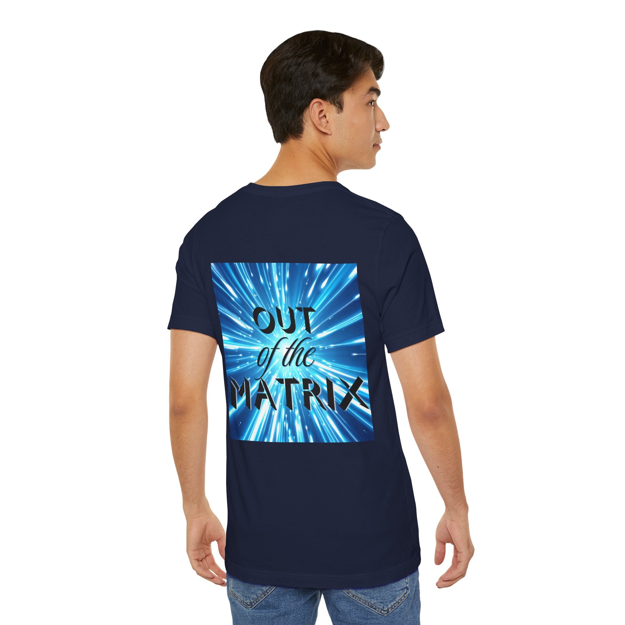Out of the Matrix – Futuristic Graphic Statement T-Shirt