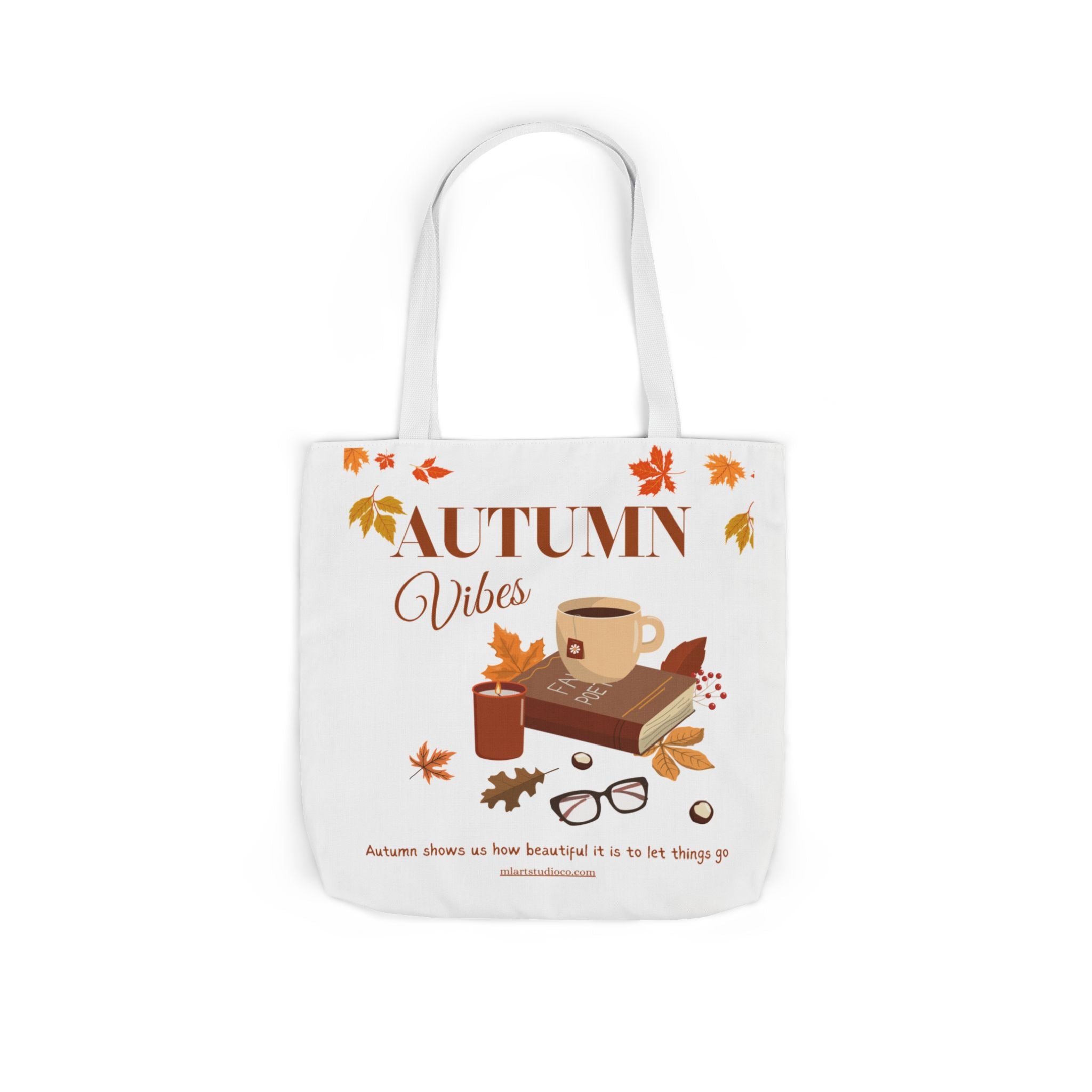 Autumn Vibes Tote Bag – Fall Canvas Shopping Bag, Seasonal Eco-Friendly Gift