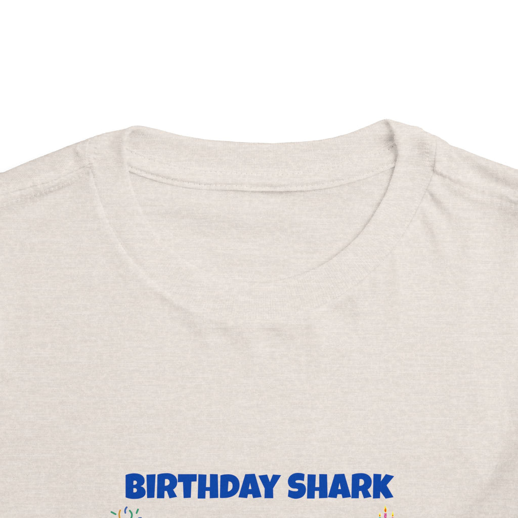 Personalized Birthday Shark TShirt for Kids  Custom Name and Age  Cute Ocean Theme Toddler Tee