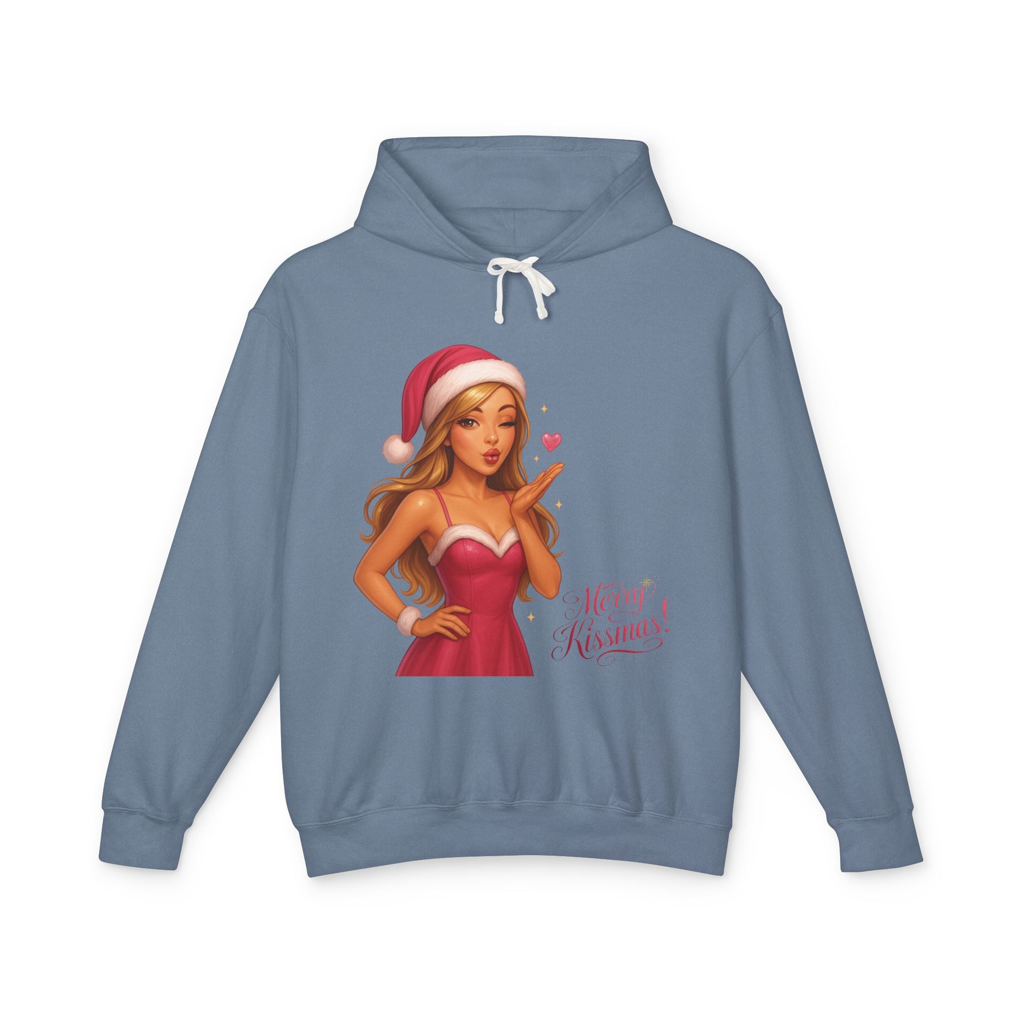 Pinup Santa Girl Christmas Hoodie | Merry Xmas Graphic Hoodie