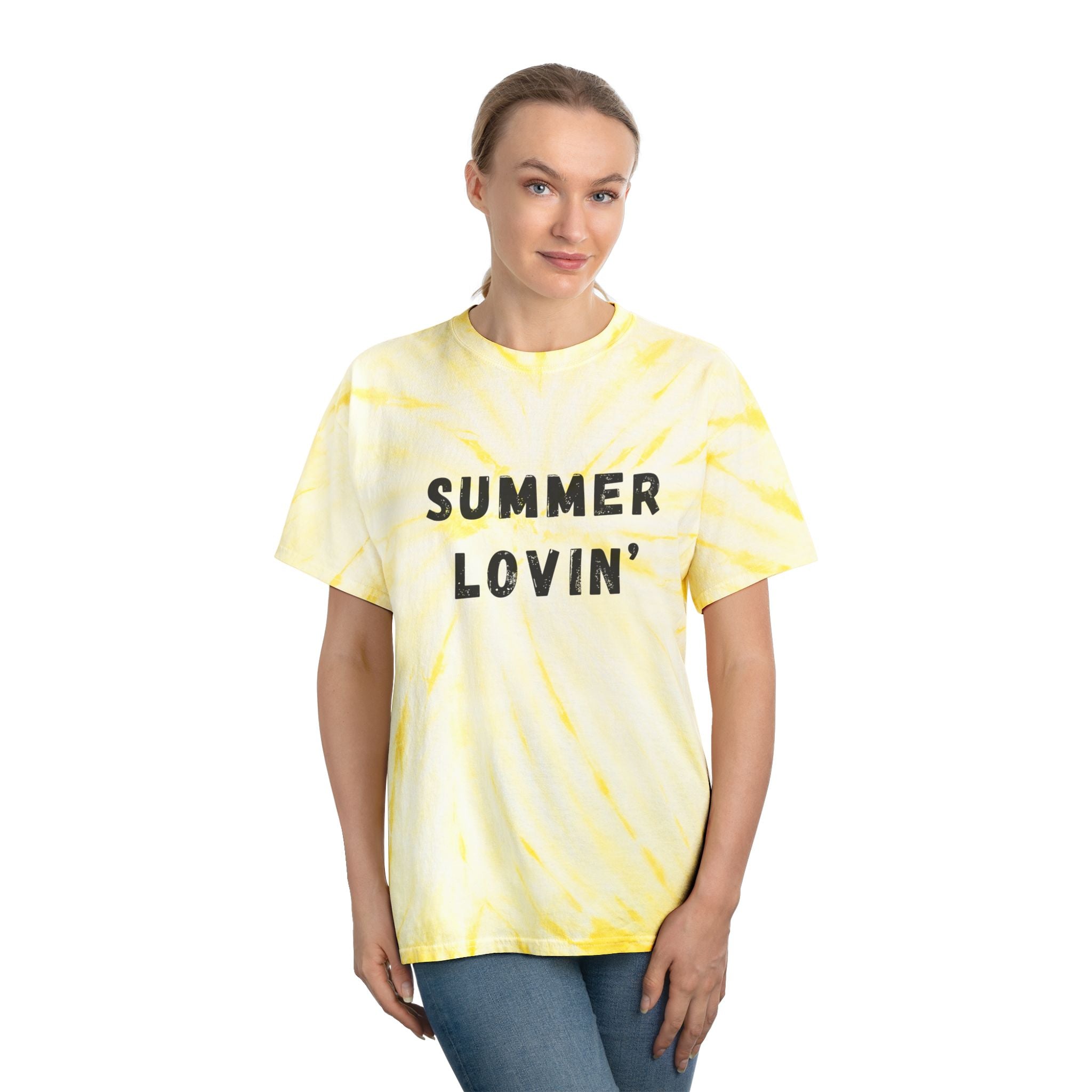 Custom Summer Lovin Tie-Dye T-Shirt | Personalized Retro Style Cyclone Tee