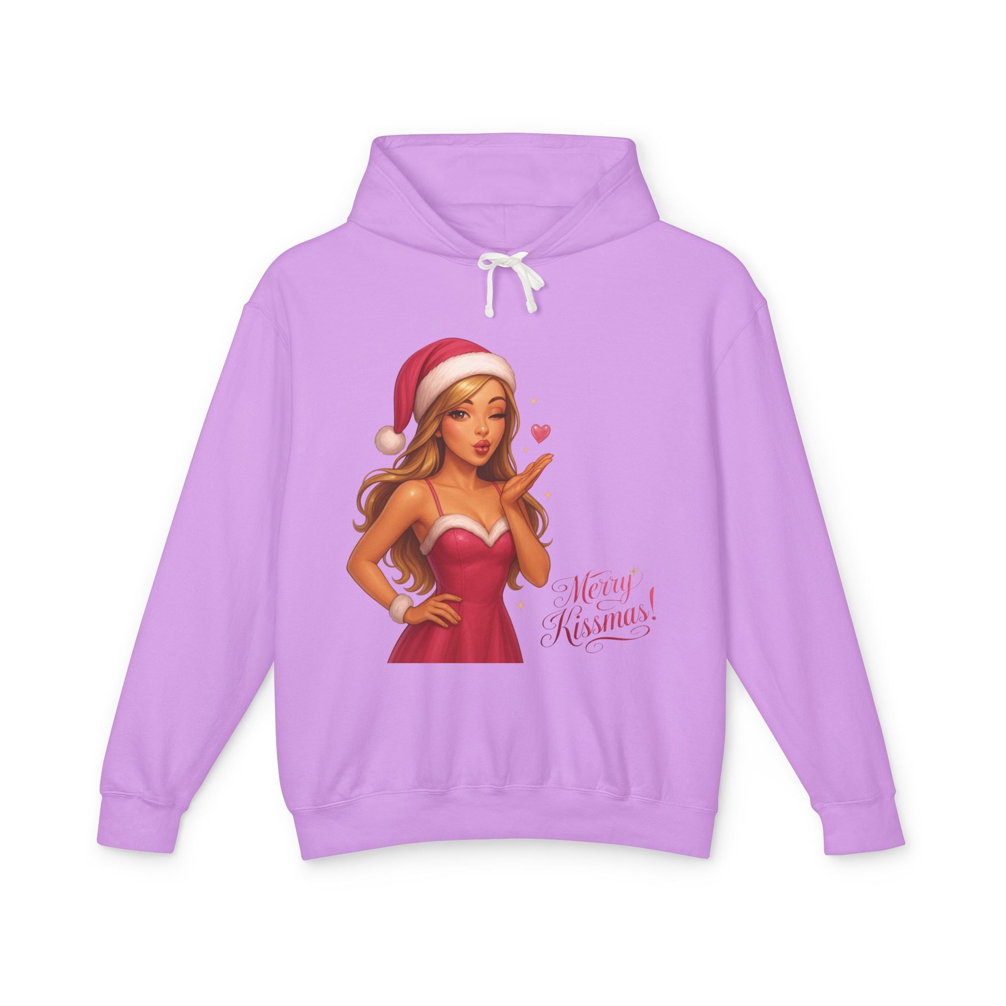 Pinup Santa Girl Christmas Hoodie | Merry Xmas Graphic Hoodie