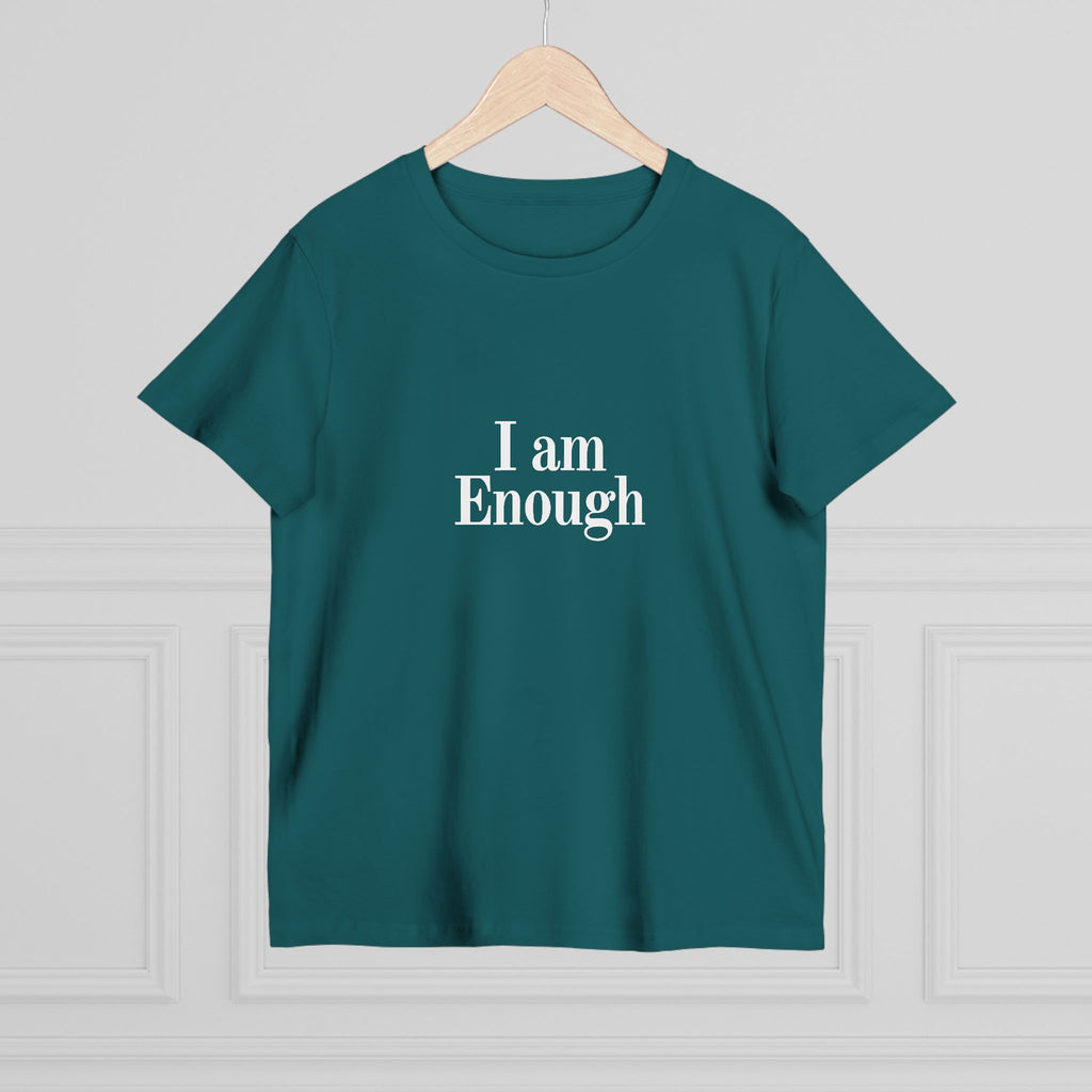 Women’s Tee — “I Am Enough” Minimalist Affirmation Shirt