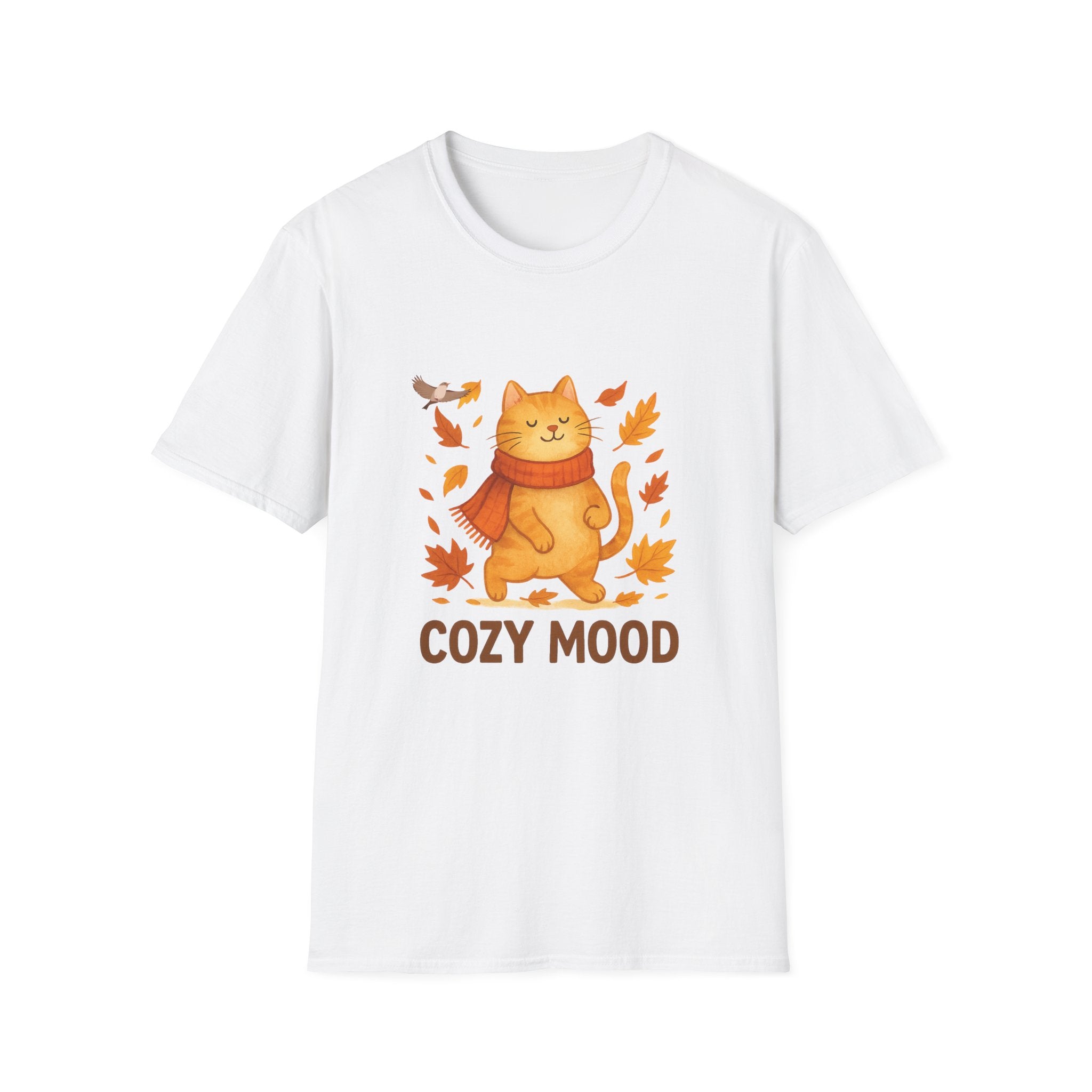 Cat Lover T-Shirt – Cozy Fall Vibes Tee, Funny Graphic Gift for Cat Moms