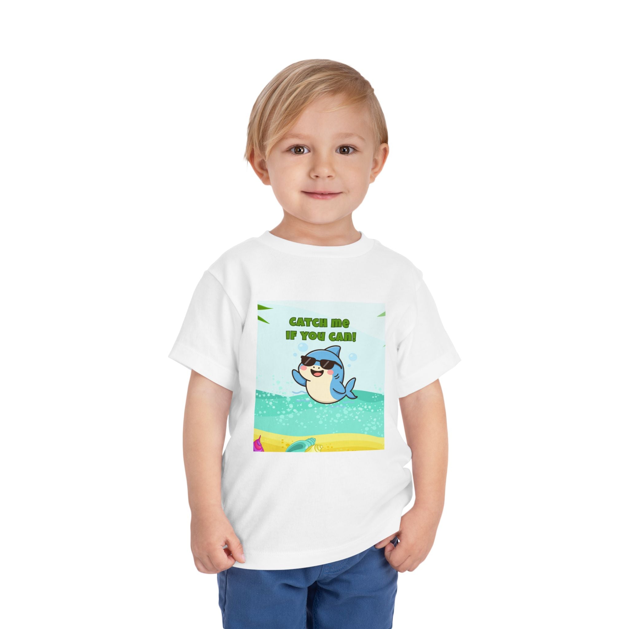 Catch Me If You Can Shark T-Shirt – Cute Toddler Tee, Fun Summer Kids Shirt