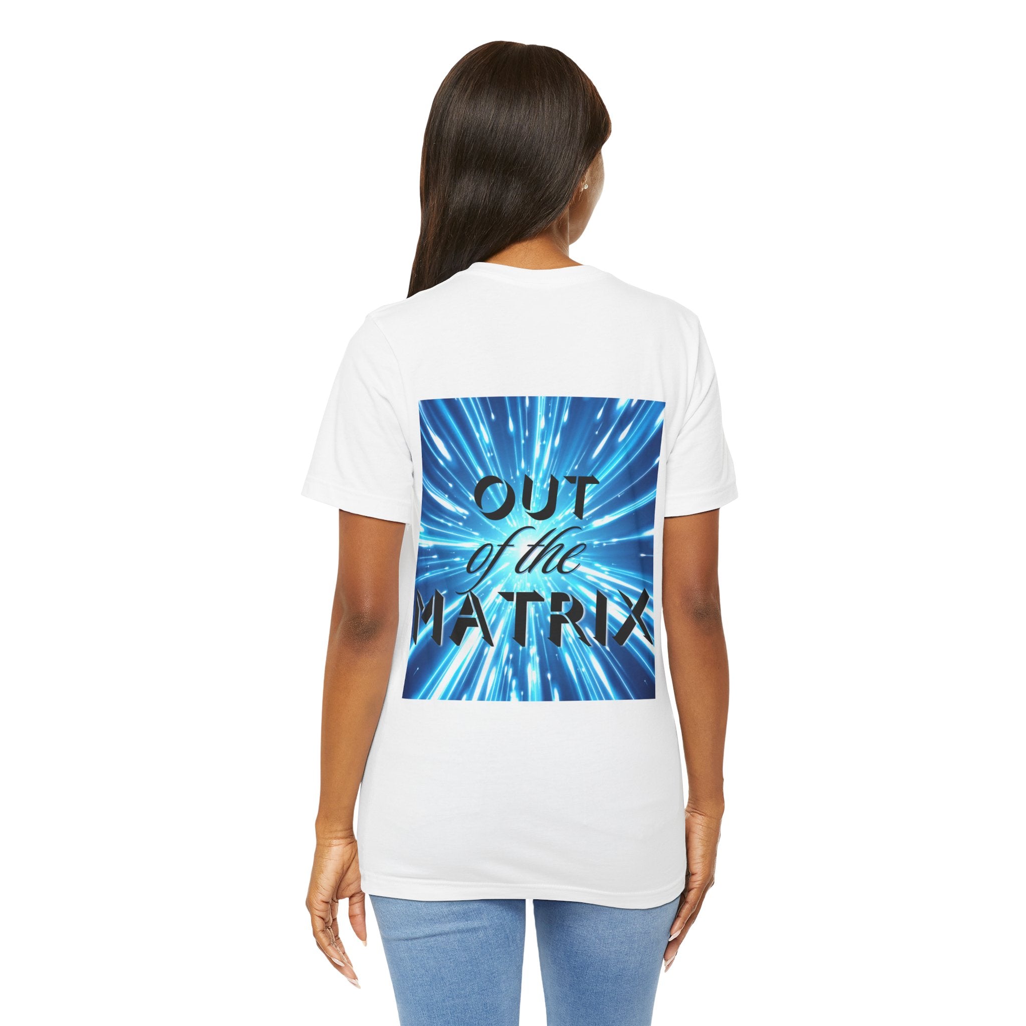 Out of the Matrix – Futuristic Graphic Statement T-Shirt