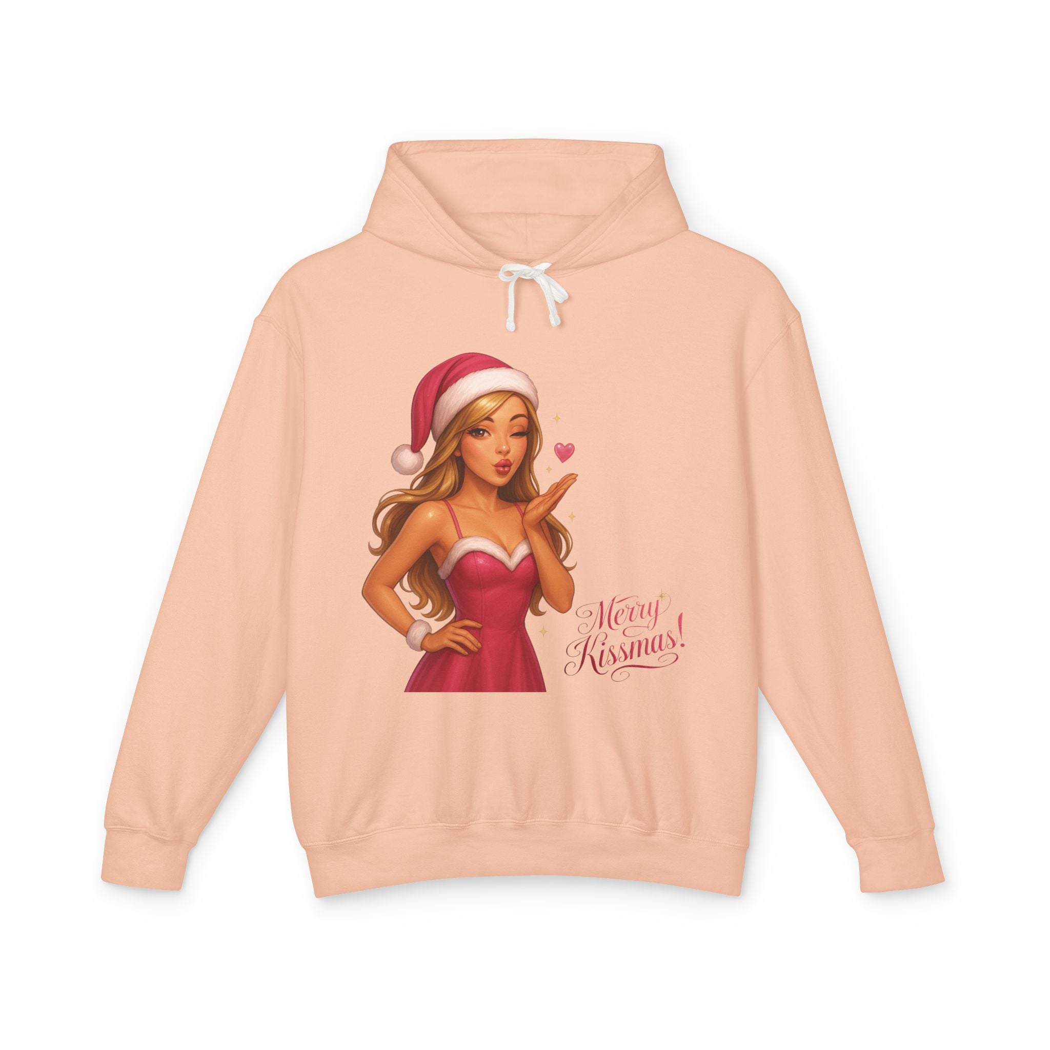 Pinup Santa Girl Christmas Hoodie | Merry Xmas Graphic Hoodie