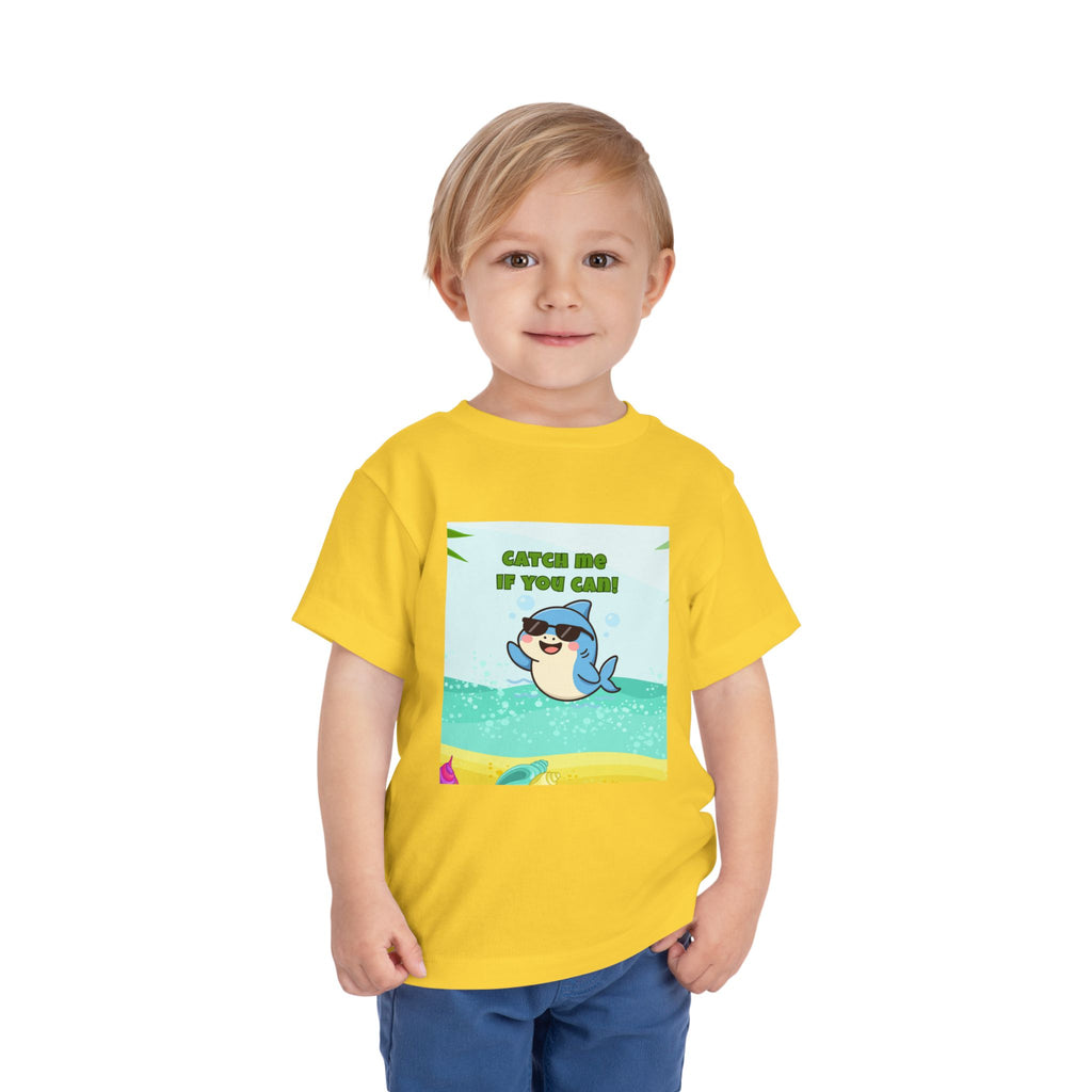Catch Me If You Can Shark T-Shirt – Cute Toddler Tee, Fun Summer Kids Shirt