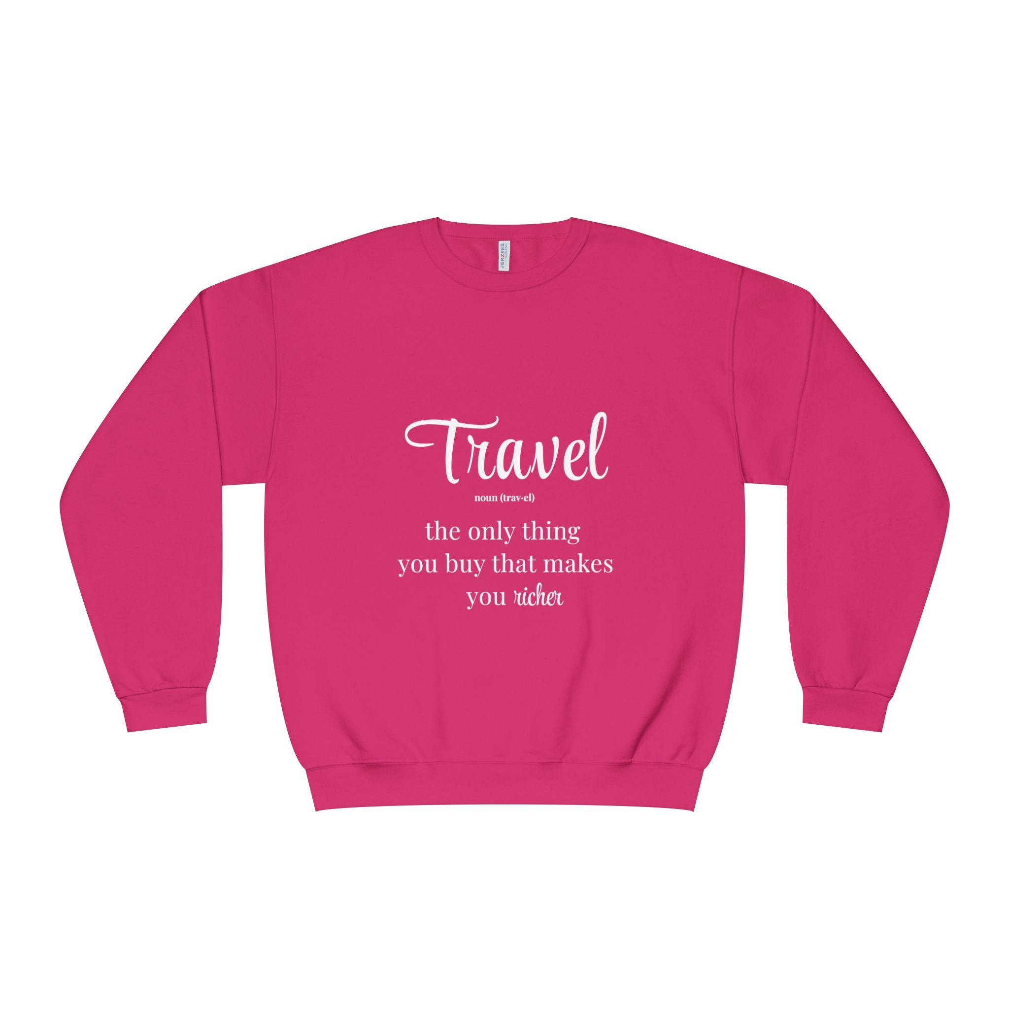 Classic White Crewneck Sweatshirt – Unisex Cozy Pullover