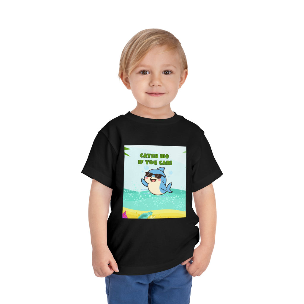 Catch Me If You Can Shark T-Shirt – Cute Toddler Tee, Fun Summer Kids Shirt