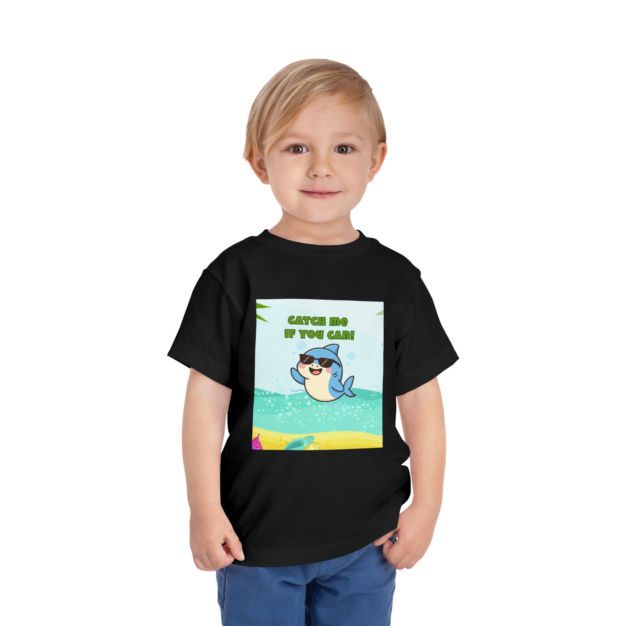 Catch Me If You Can Shark T-Shirt – Cute Toddler Tee, Fun Summer Kids Shirt