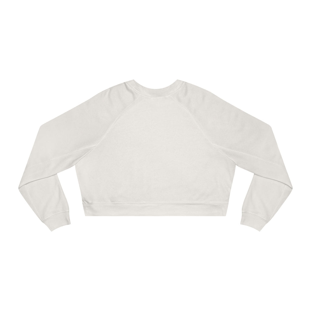 Cat Lover Cropped Fleece Pullover – Women’s Cozy Sweatshirt for Fall Fashion & Gifts