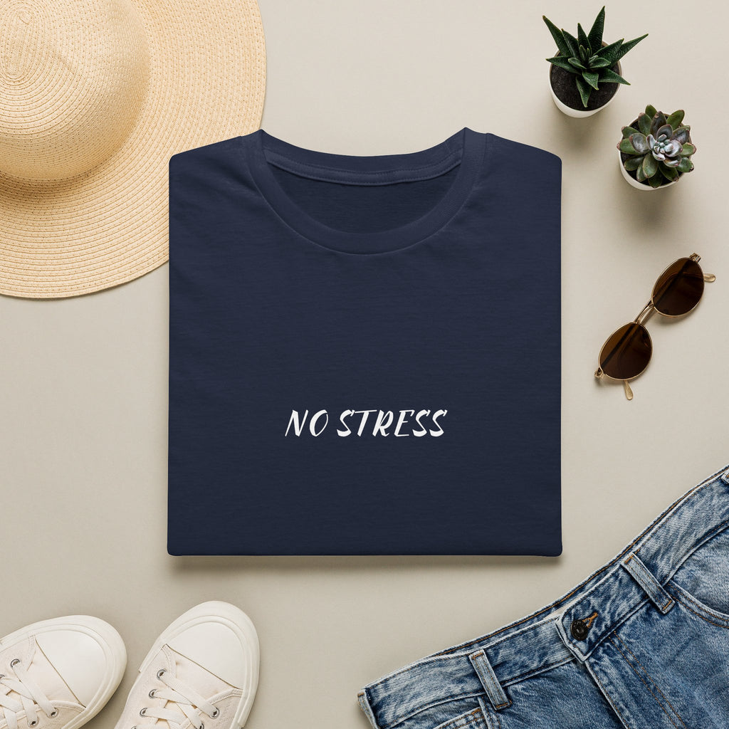 No Stress Tee | Minimalist Quote Shirt | Casual Everyday Graphic T-Shirt