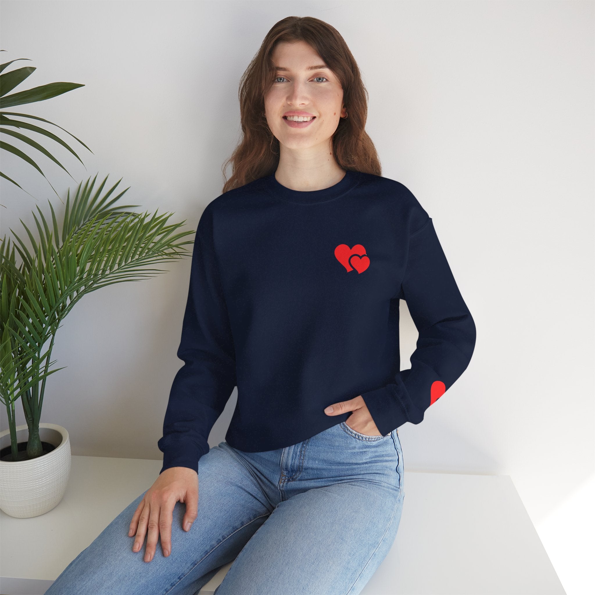 Minimal Heart Valentine Sweatshirt | Cozy Romantic Pullover