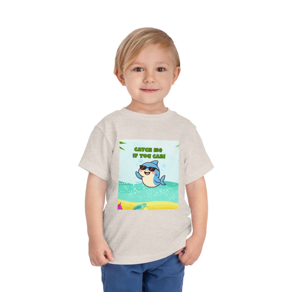 Catch Me If You Can Shark T-Shirt – Cute Toddler Tee, Fun Summer Kids Shirt
