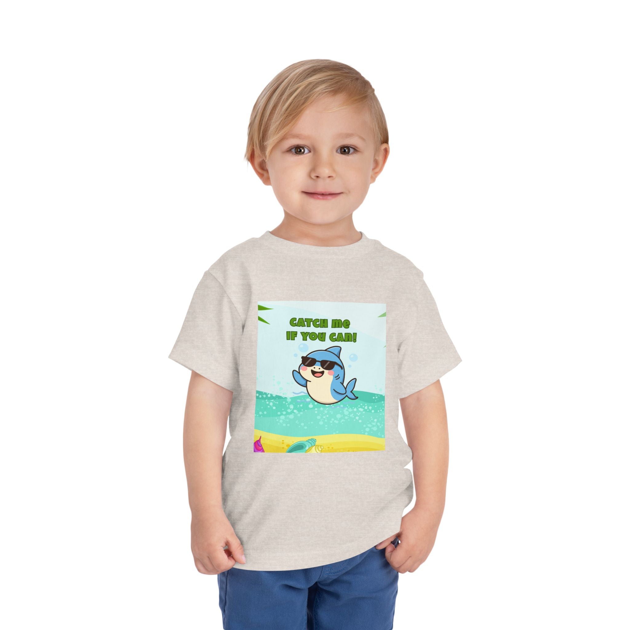 Catch Me If You Can Shark T-Shirt – Cute Toddler Tee, Fun Summer Kids Shirt