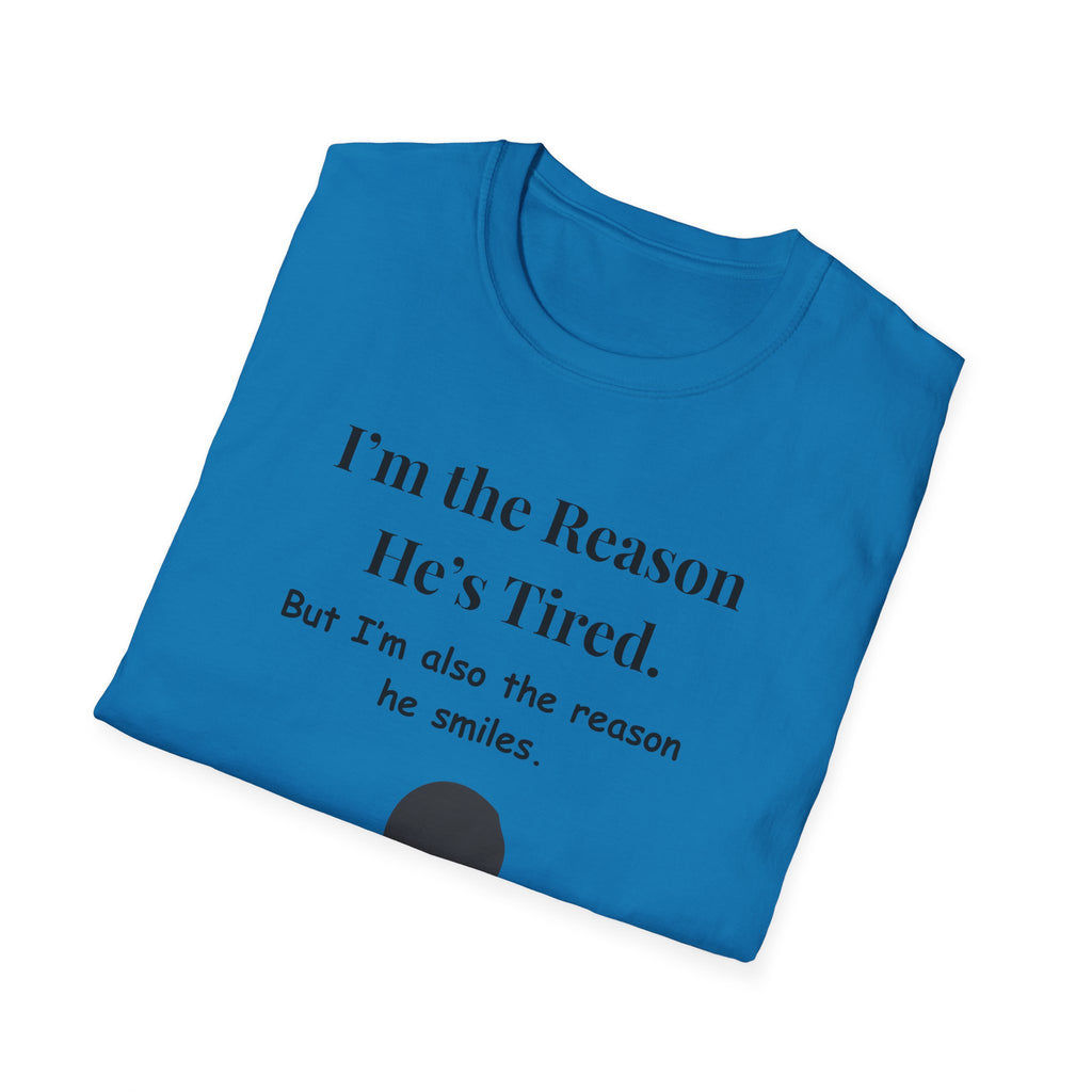 Funny Fathers Day Shirt  Im the Reason Hes Tired Gift from Kids