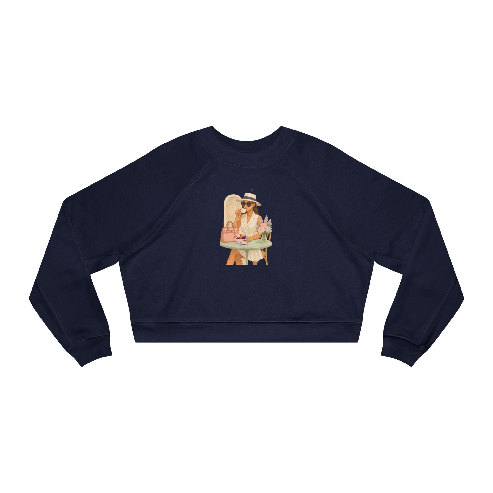Parisian Fashion Girl Sweatshirt  Elegant French Inspired Cozy Chic Pullover