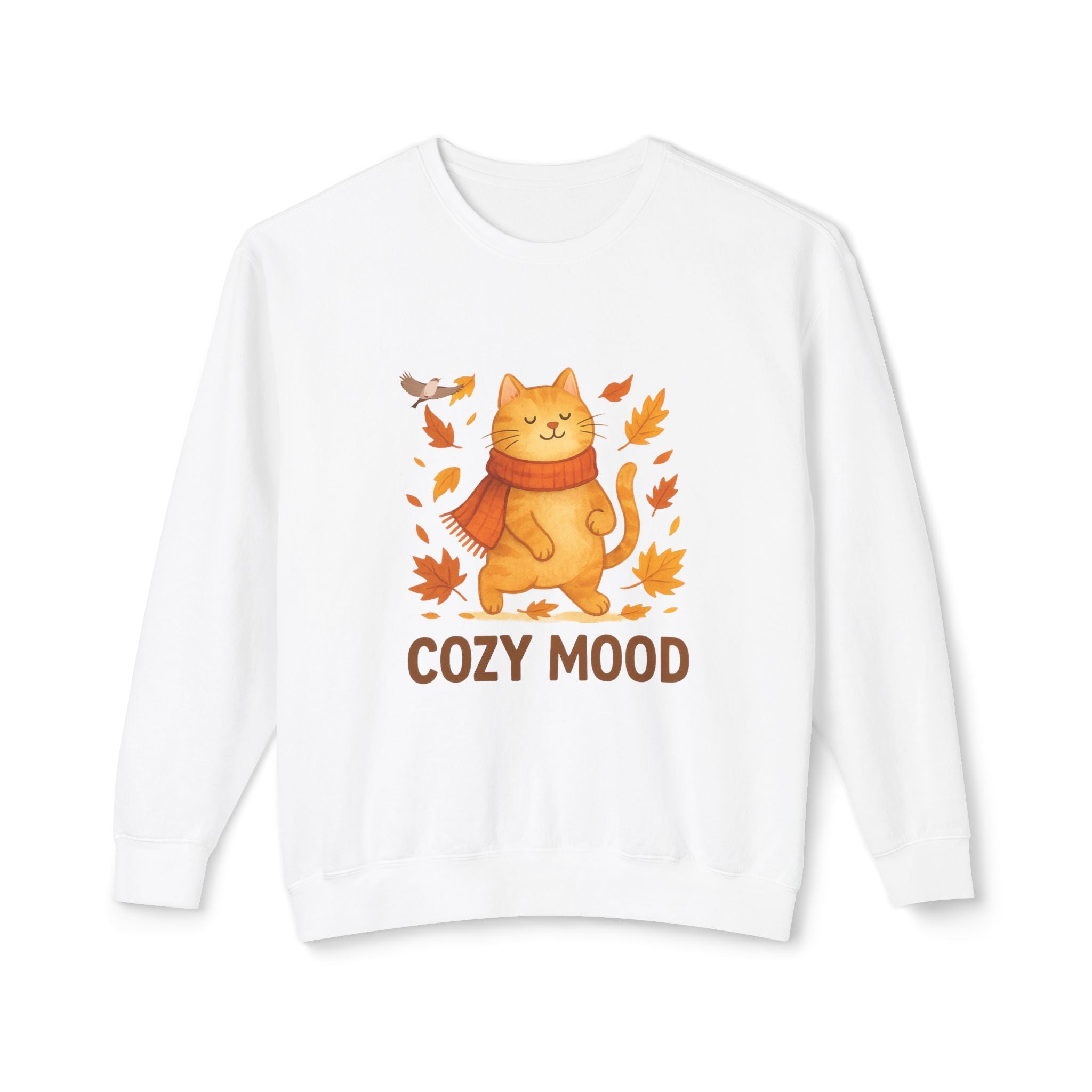 Cozy Cat Lover Crewneck Sweatshirt – Unisex Fall Pullover, Casual Wear & Gift Idea