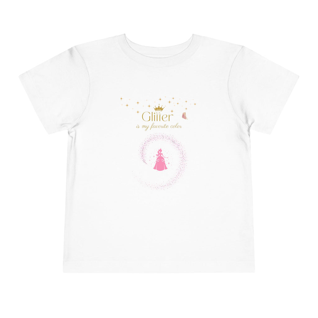 Glitter Is My Favorite Color  Princess T Shirt for Girls Cute Sparkle Tee for Kids