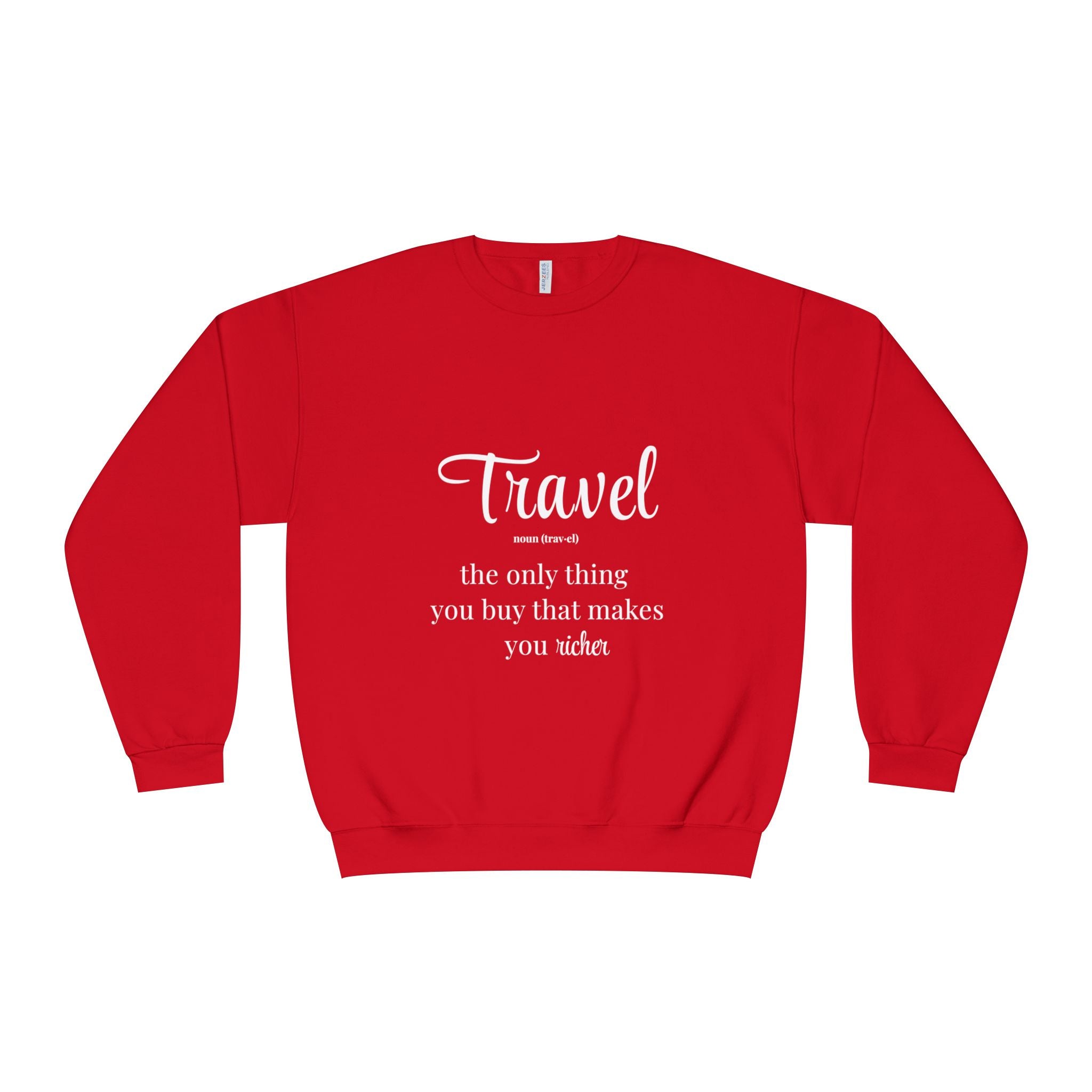Classic White Crewneck Sweatshirt – Unisex Cozy Pullover