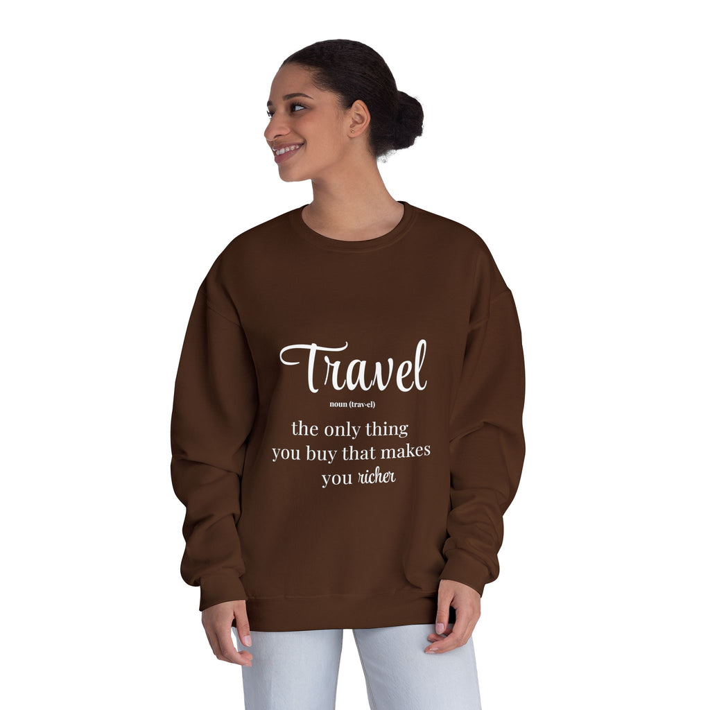 Classic White Crewneck Sweatshirt – Unisex Cozy Pullover