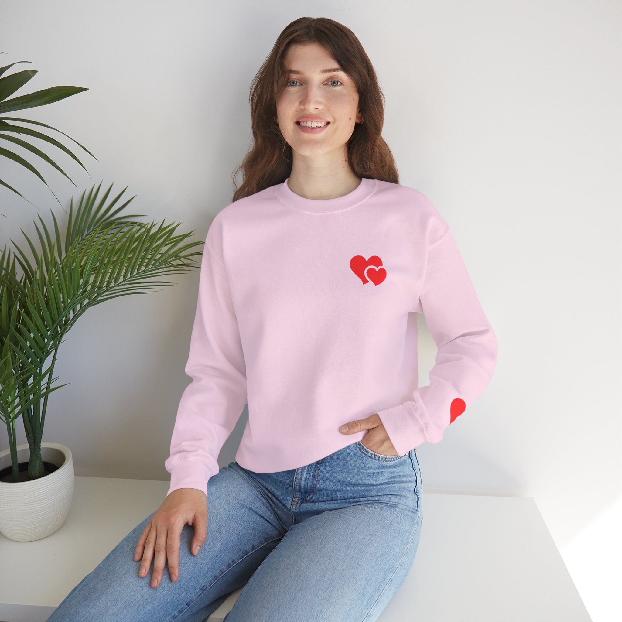 Minimal Heart Valentine Sweatshirt | Cozy Romantic Pullover