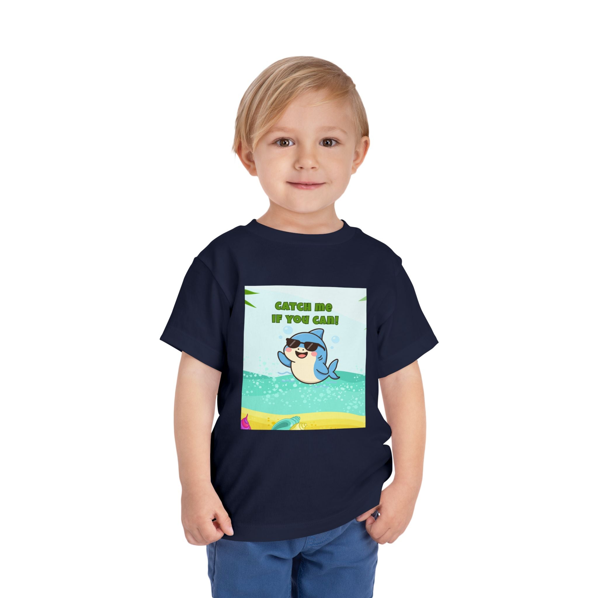 Catch Me If You Can Shark T-Shirt – Cute Toddler Tee, Fun Summer Kids Shirt