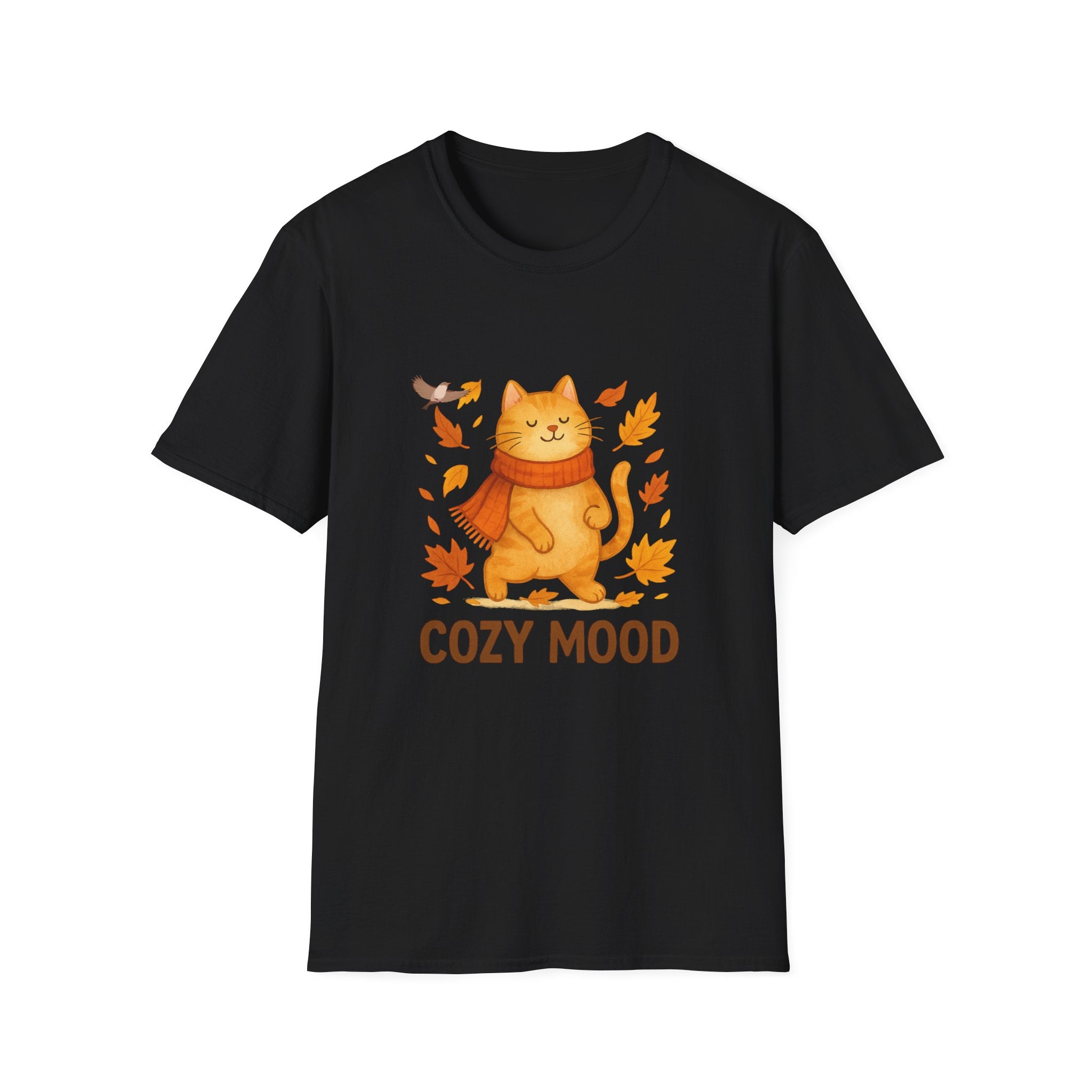 Cat Lover T-Shirt – Cozy Fall Vibes Tee, Funny Graphic Gift for Cat Moms