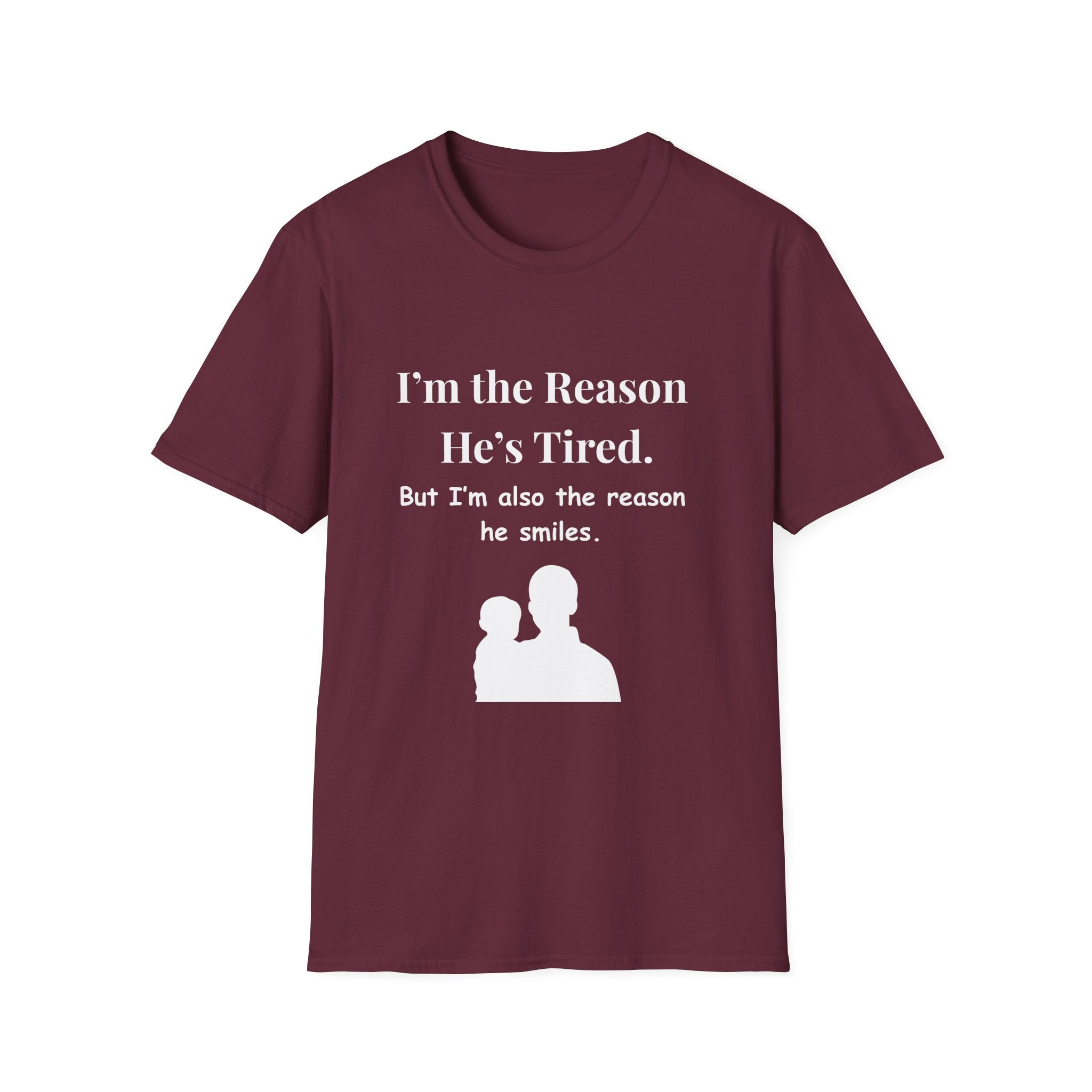Funny Fathers Day Shirt Im the Reason Hes Tired Gift from Kids