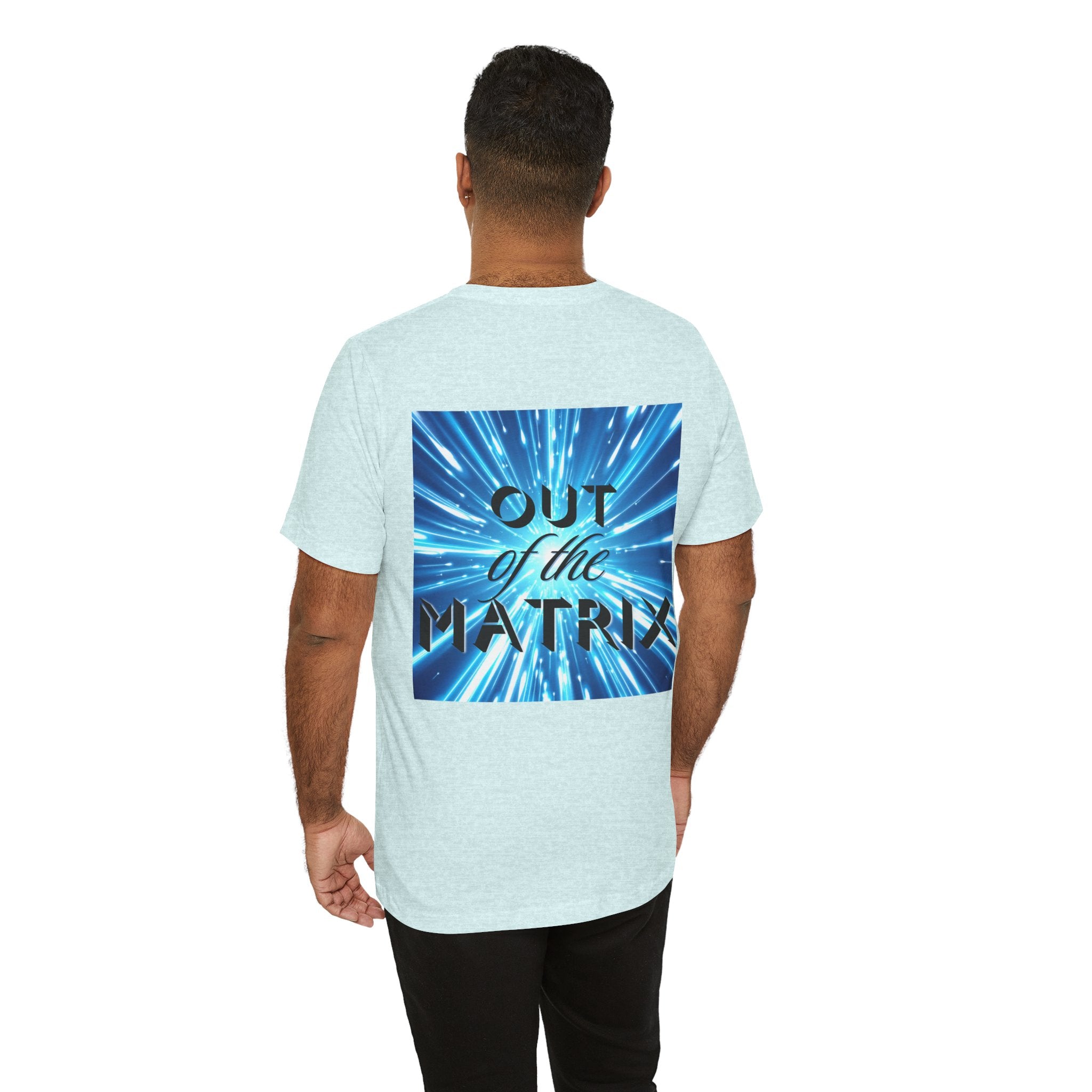 Out of the Matrix – Futuristic Graphic Statement T-Shirt