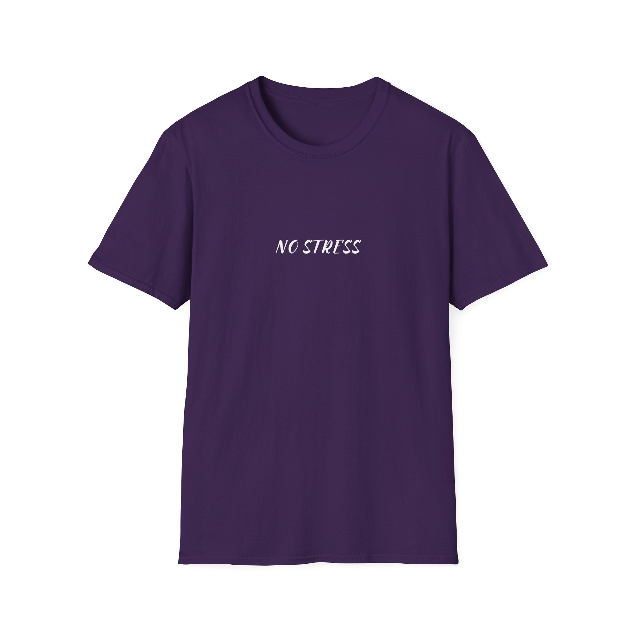No Stress Tee | Minimalist Quote Shirt | Casual Everyday Graphic T-Shirt
