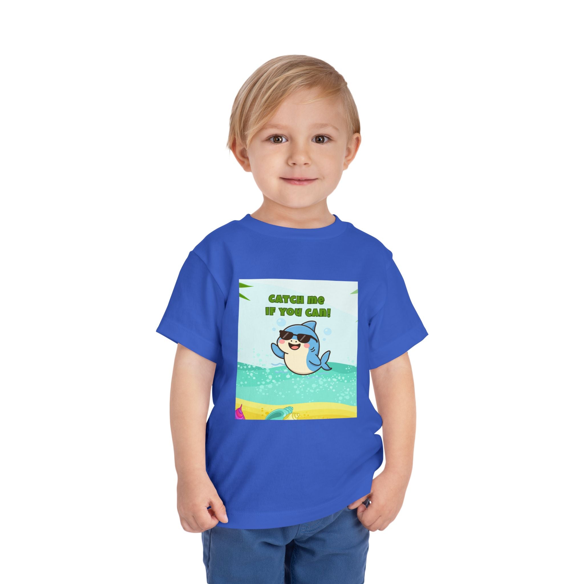 Catch Me If You Can Shark T-Shirt – Cute Toddler Tee, Fun Summer Kids Shirt