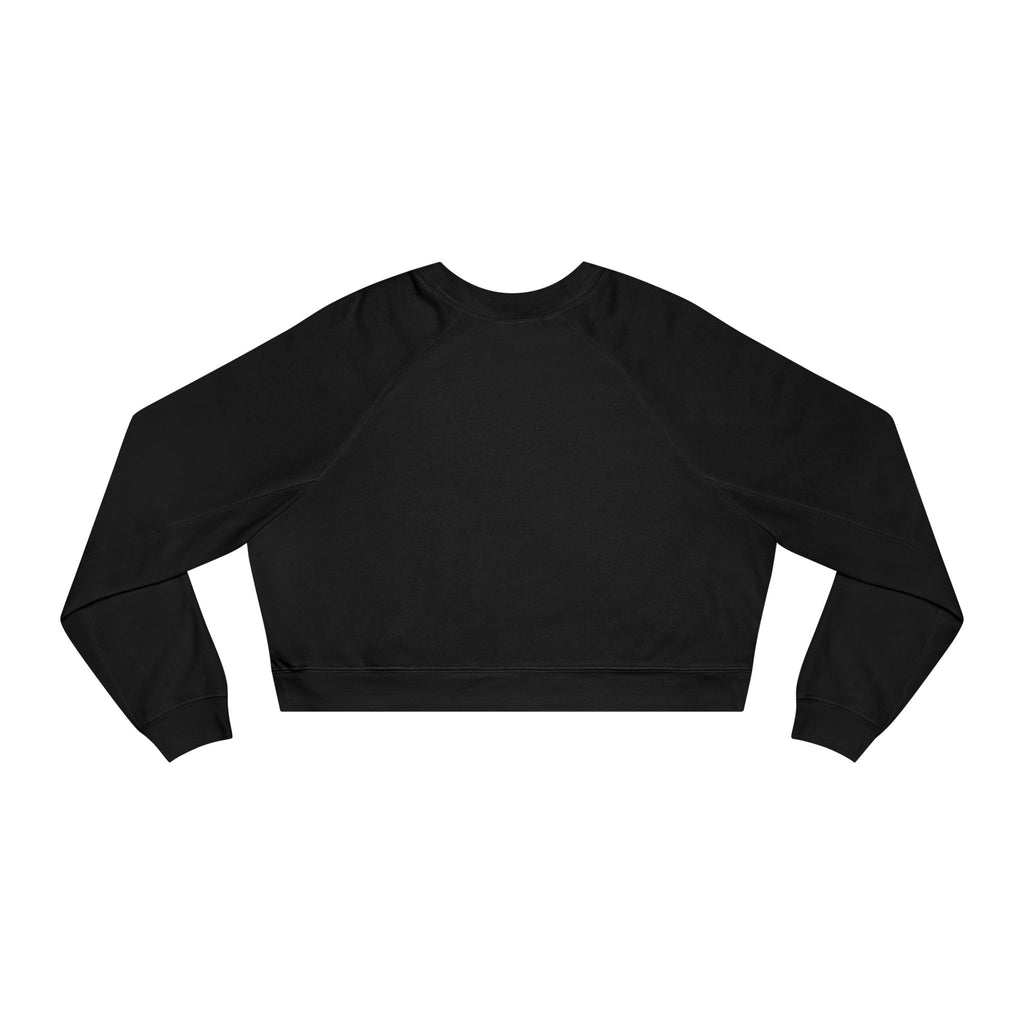 Cat Lover Cropped Fleece Pullover – Women’s Cozy Sweatshirt for Fall Fashion & Gifts