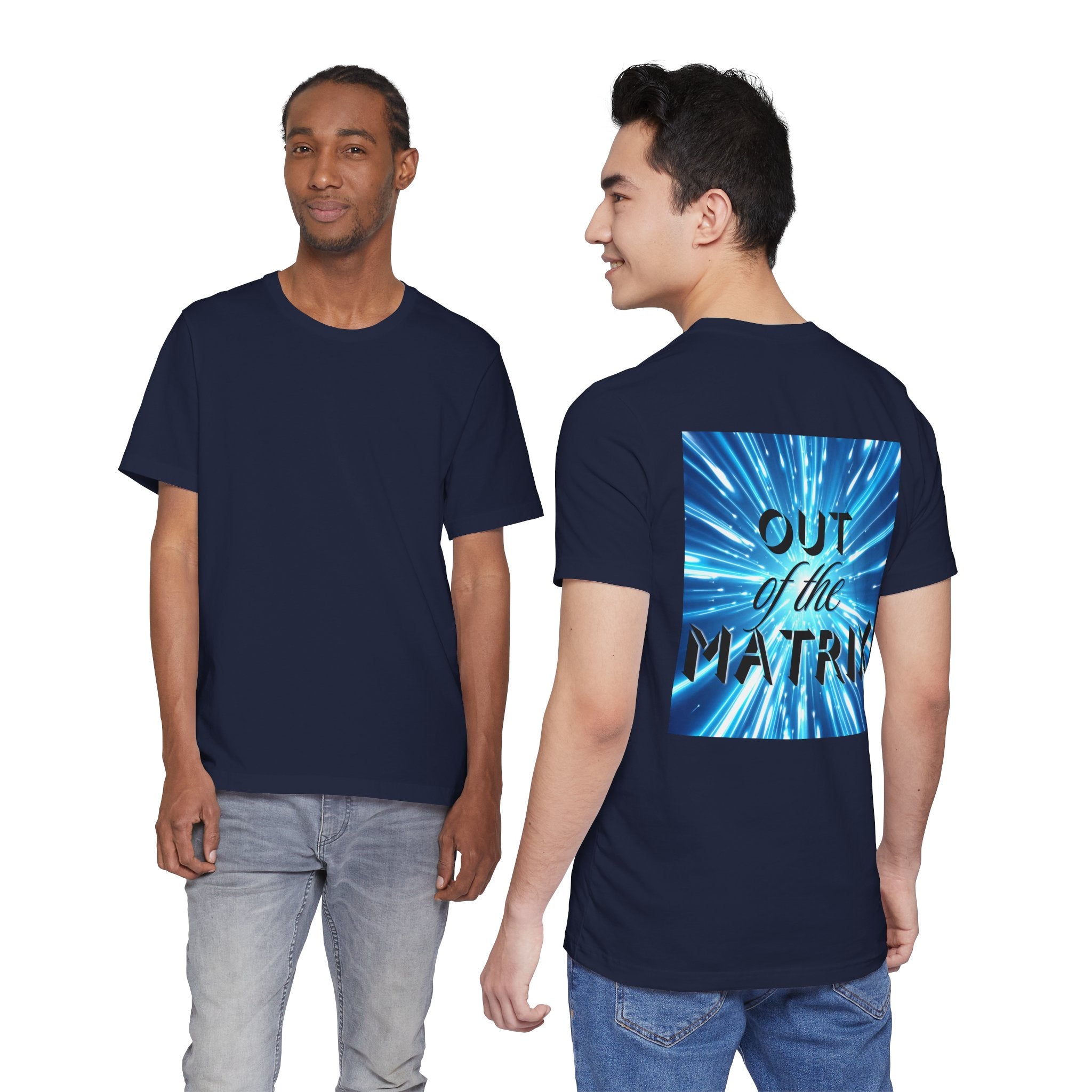 Out of the Matrix – Futuristic Graphic Statement T-Shirt
