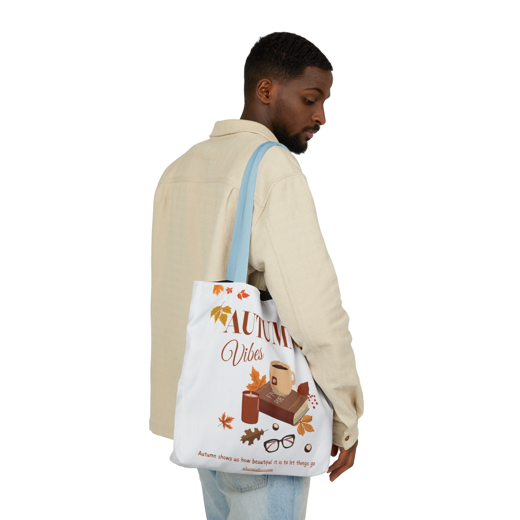 Autumn Vibes Tote Bag – Fall Canvas Shopping Bag, Seasonal Eco-Friendly Gift