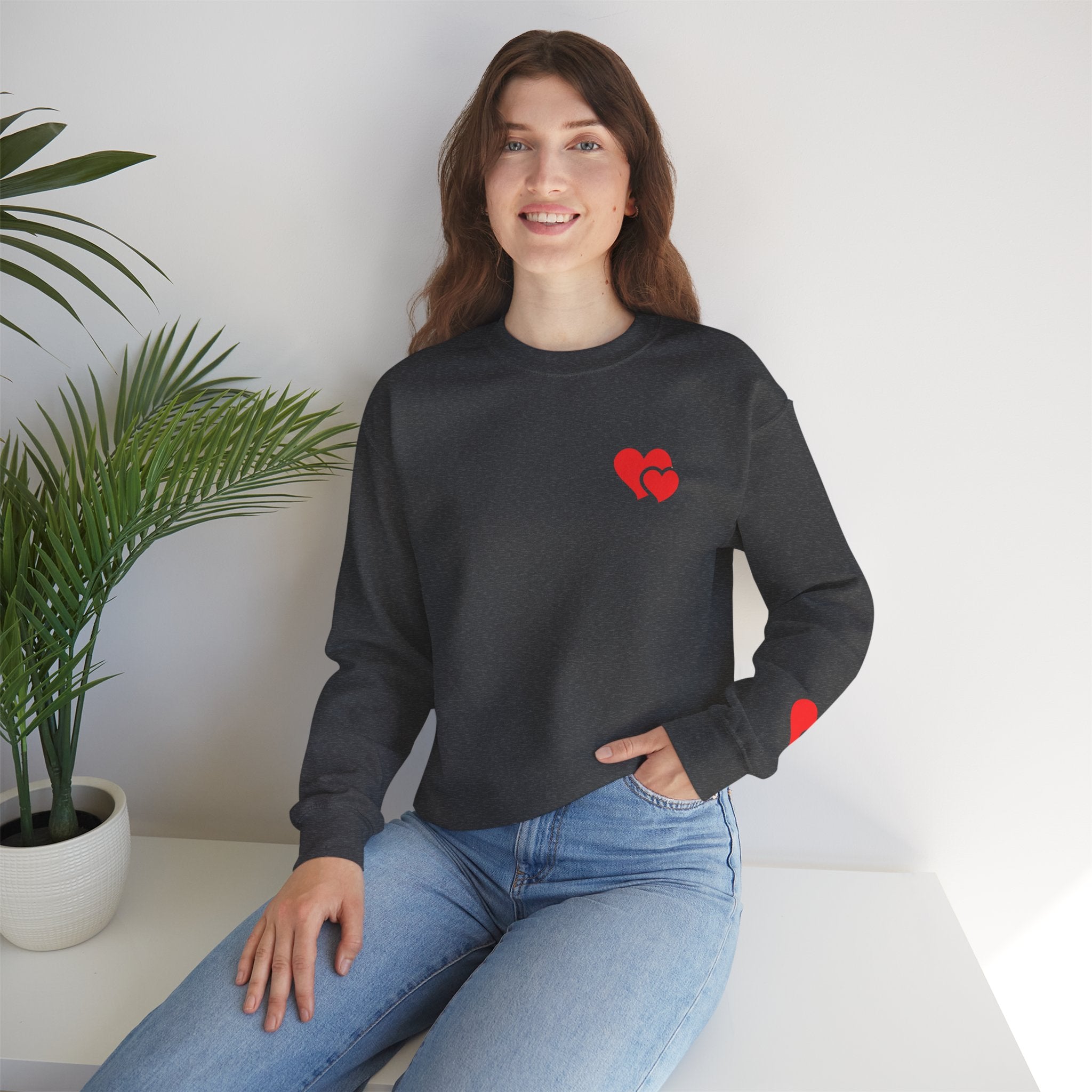 Minimal Heart Valentine Sweatshirt | Cozy Romantic Pullover