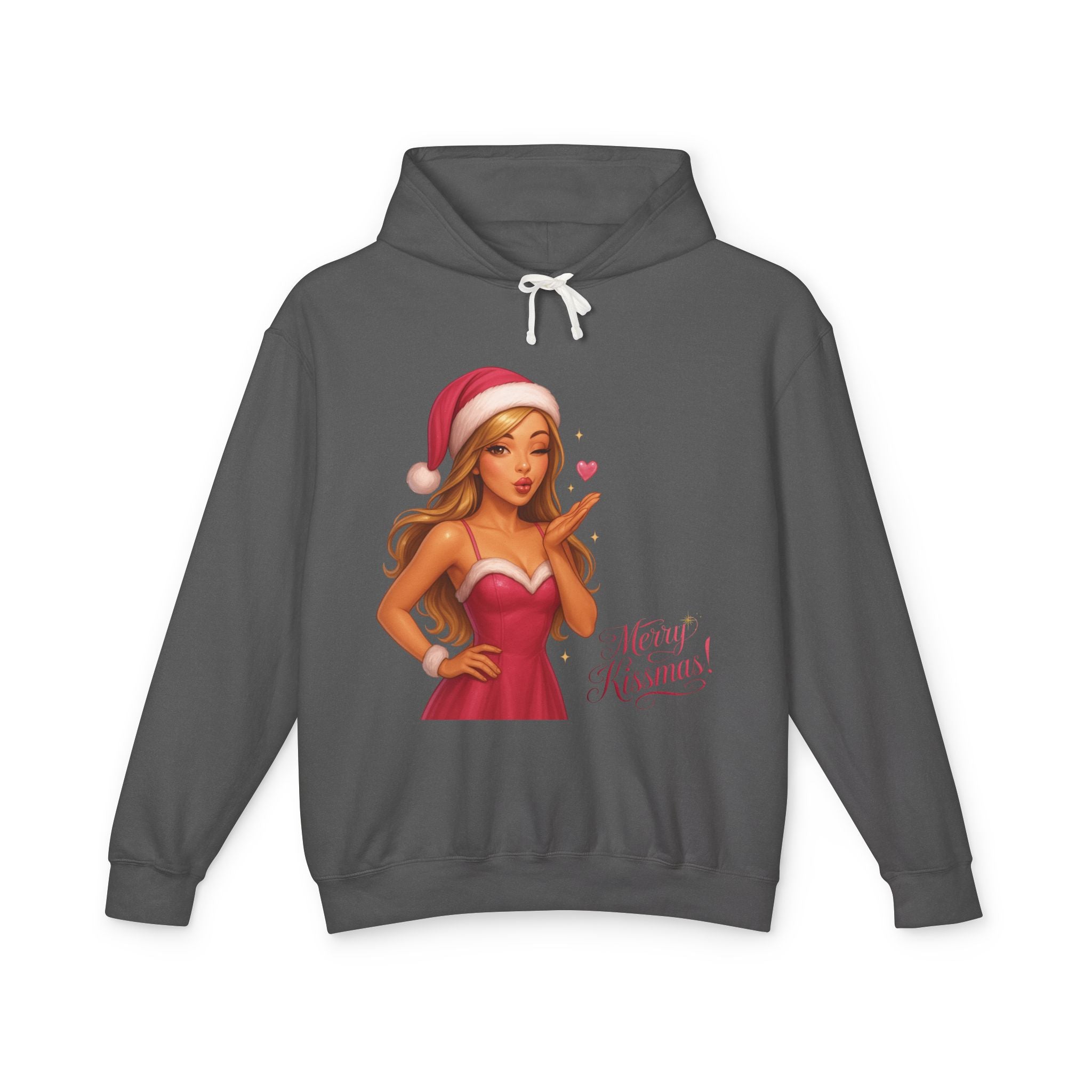 Pinup Santa Girl Christmas Hoodie | Merry Xmas Graphic Hoodie