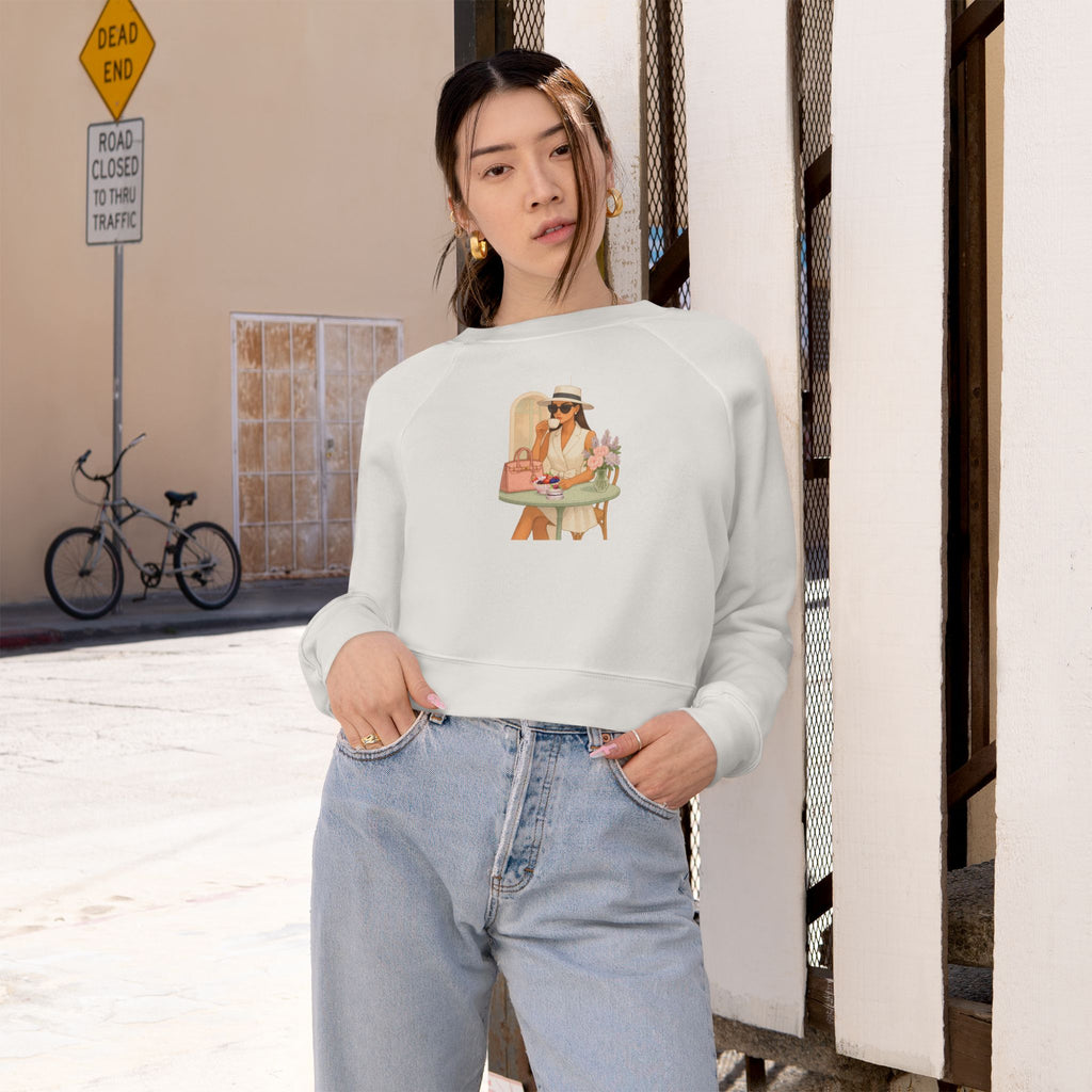 Parisian Fashion Girl Sweatshirt  Elegant French Inspired Cozy Chic Pullover