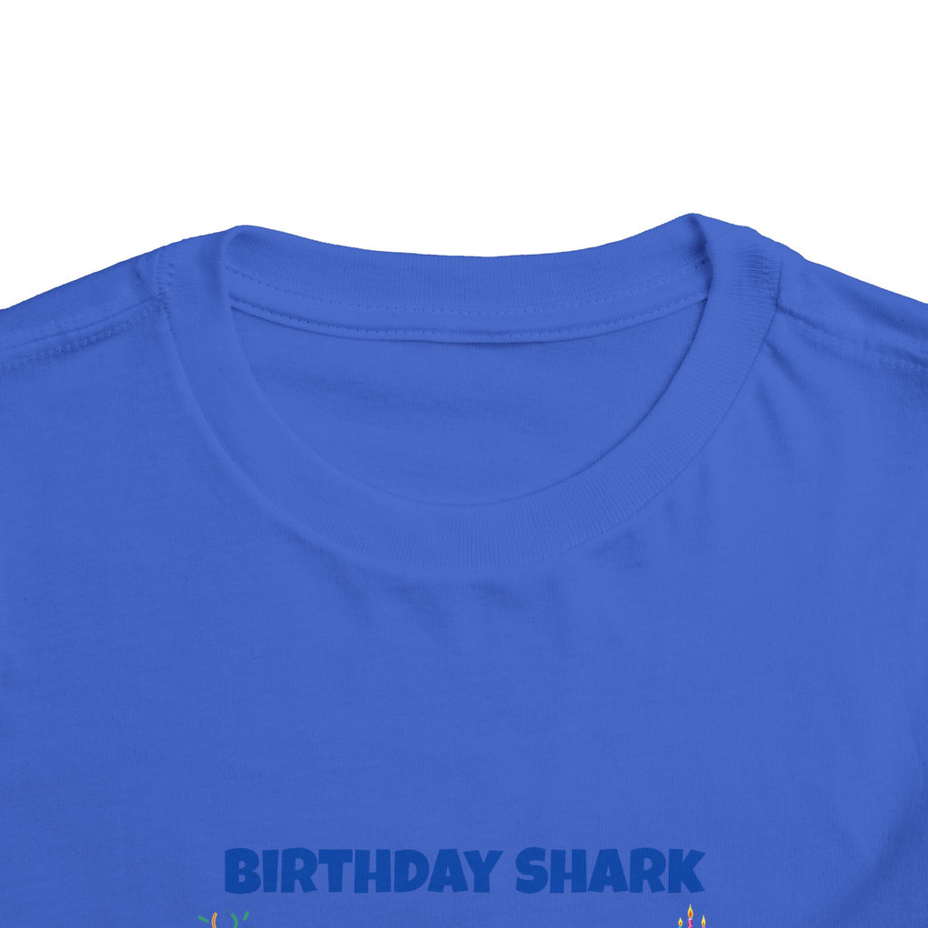 Personalized Birthday Shark TShirt for Kids  Custom Name and Age  Cute Ocean Theme Toddler Tee
