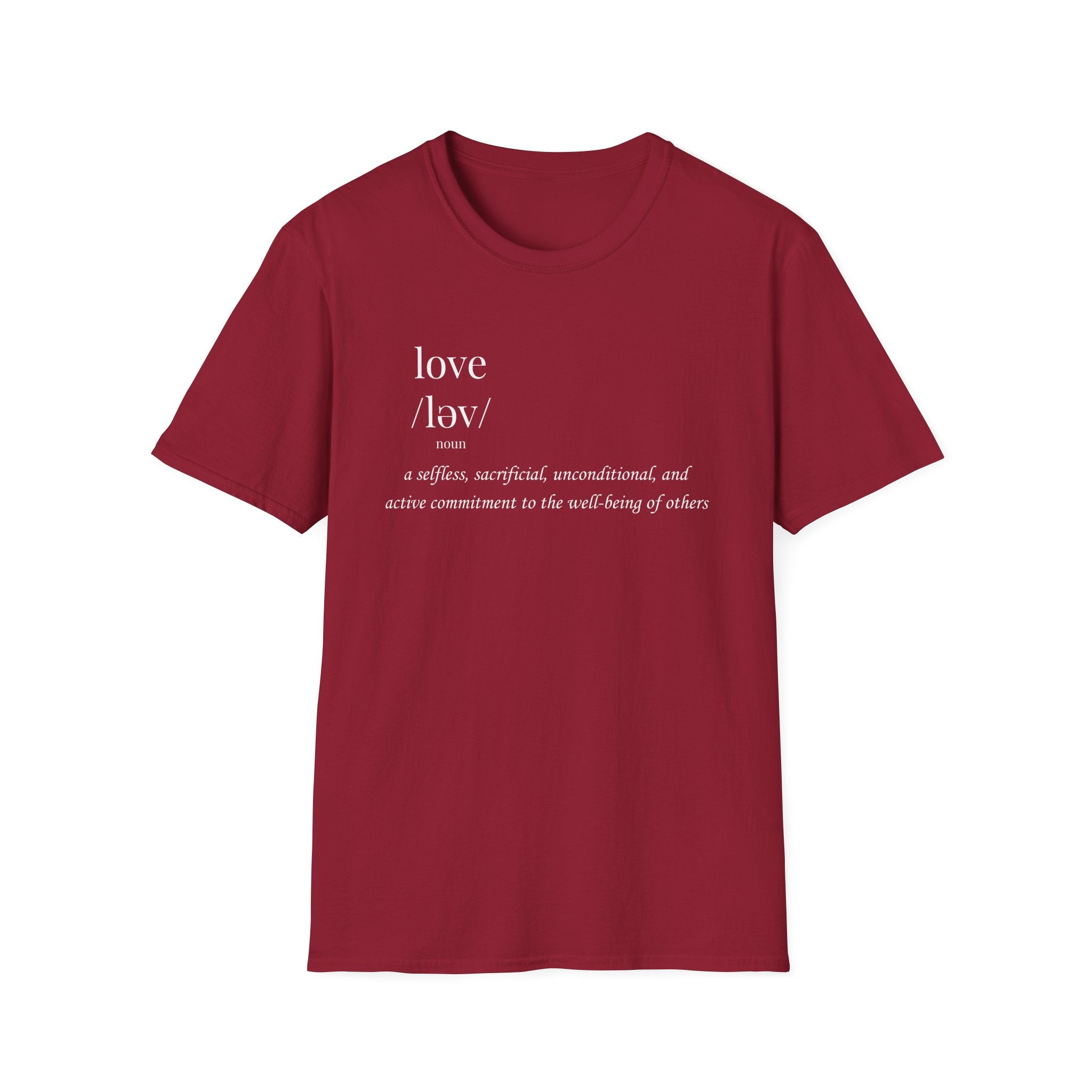 Love Definition T-Shirt | Meaningful Minimalist Graphic Tee