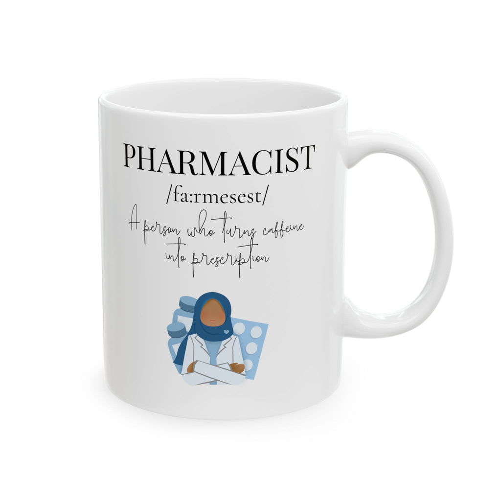 Personalized Pharmacy Doctor Mug, Custom Ceramic Gift for Pharmacist, 11oz/15oz