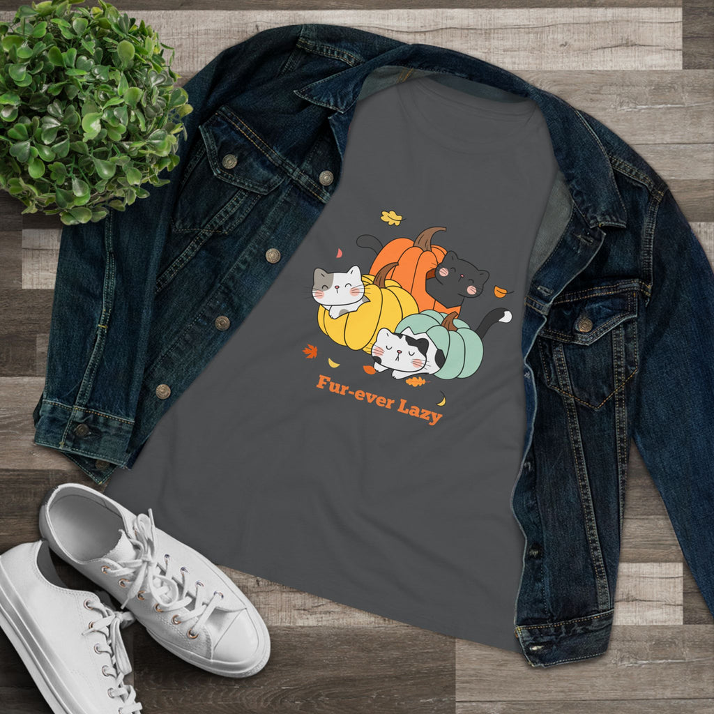 Cute Cat Lovers Tee, Funny Cat Apparel, Gift for Pet Owners, Lazy Cat Shirt, Fall Fashion
