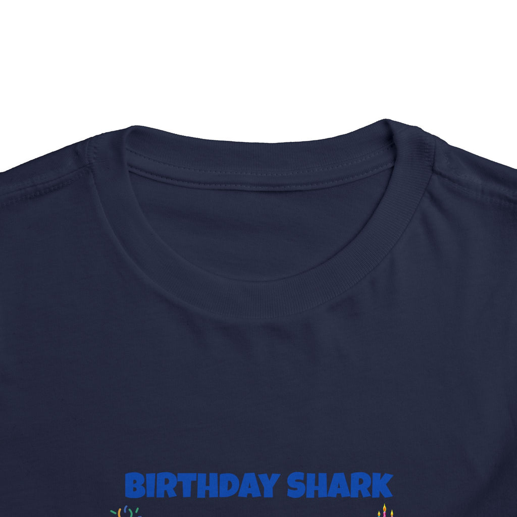 Personalized Birthday Shark TShirt for Kids  Custom Name and Age  Cute Ocean Theme Toddler Tee