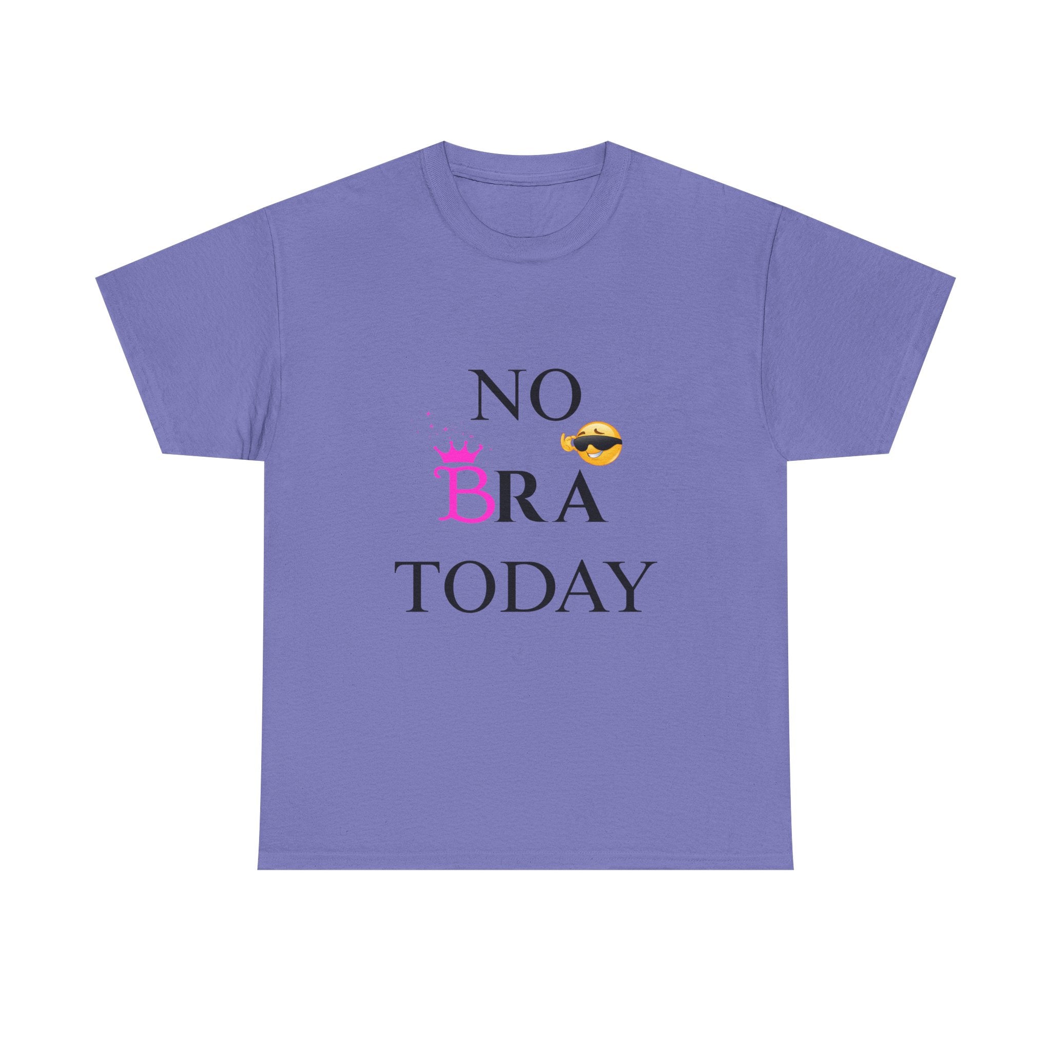 No Bra Today T-Shirt – Funny Sassy Graphic Tee for Women