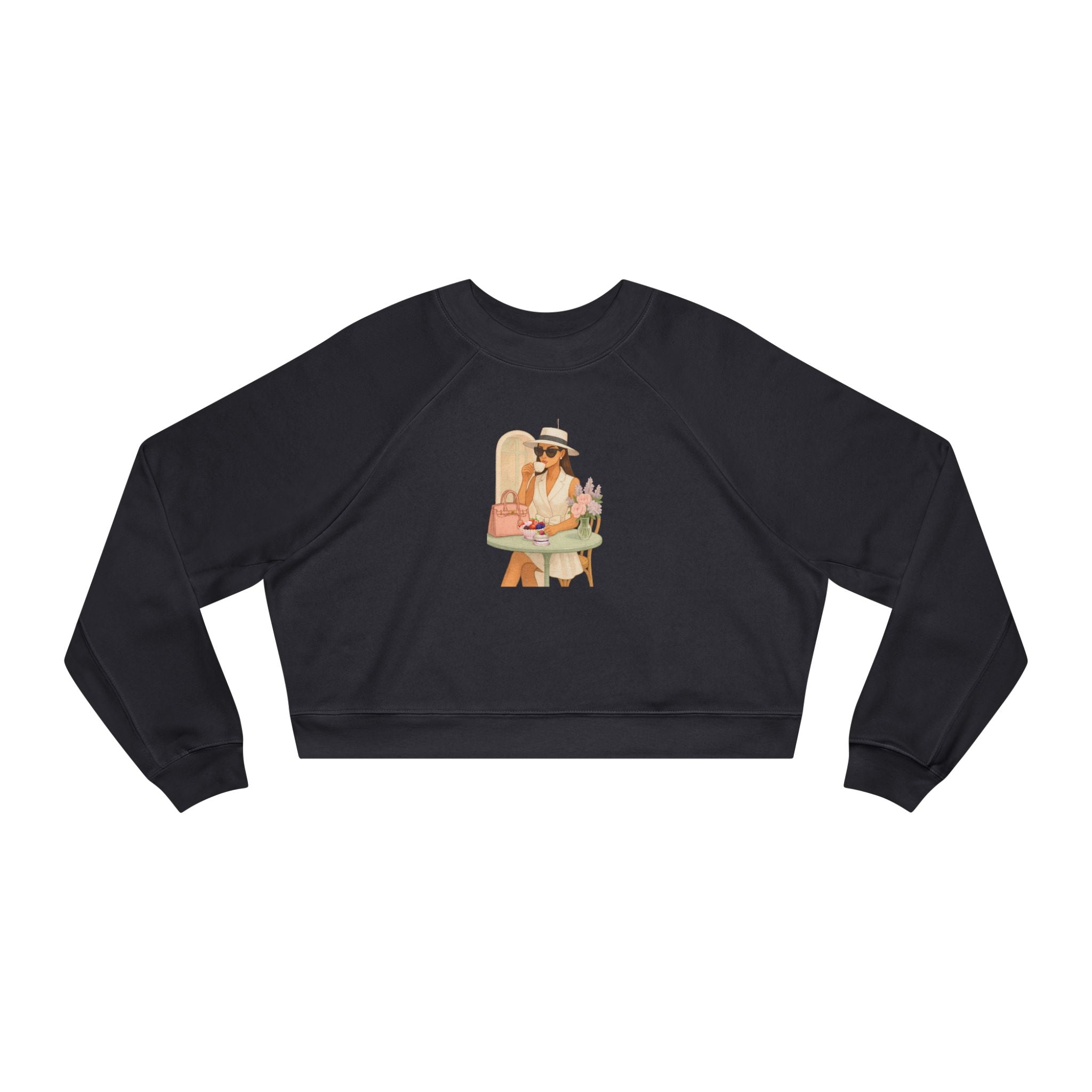 Parisian Fashion Girl Sweatshirt  Elegant French Inspired Cozy Chic Pullover