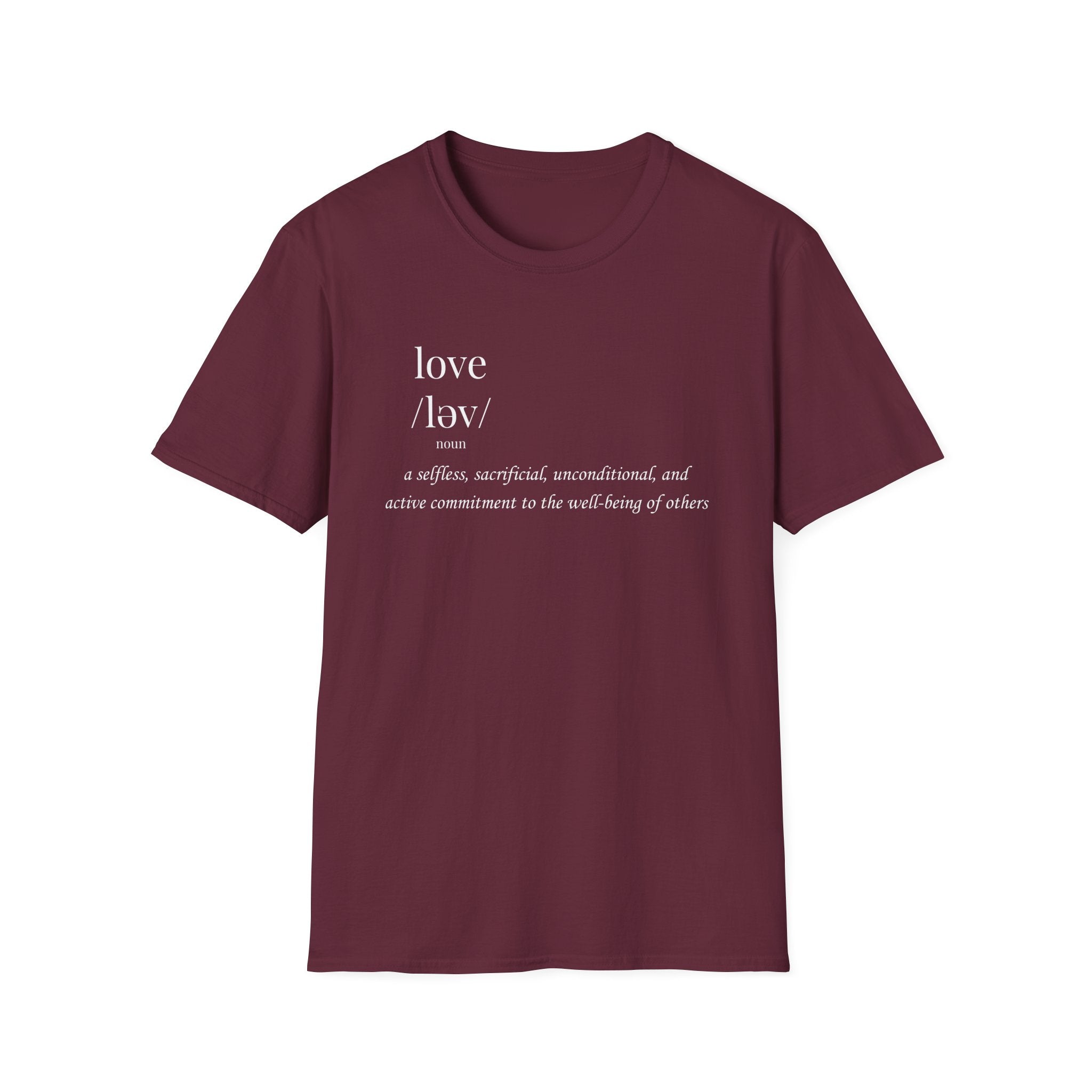 Love Definition T-Shirt | Meaningful Minimalist Graphic Tee