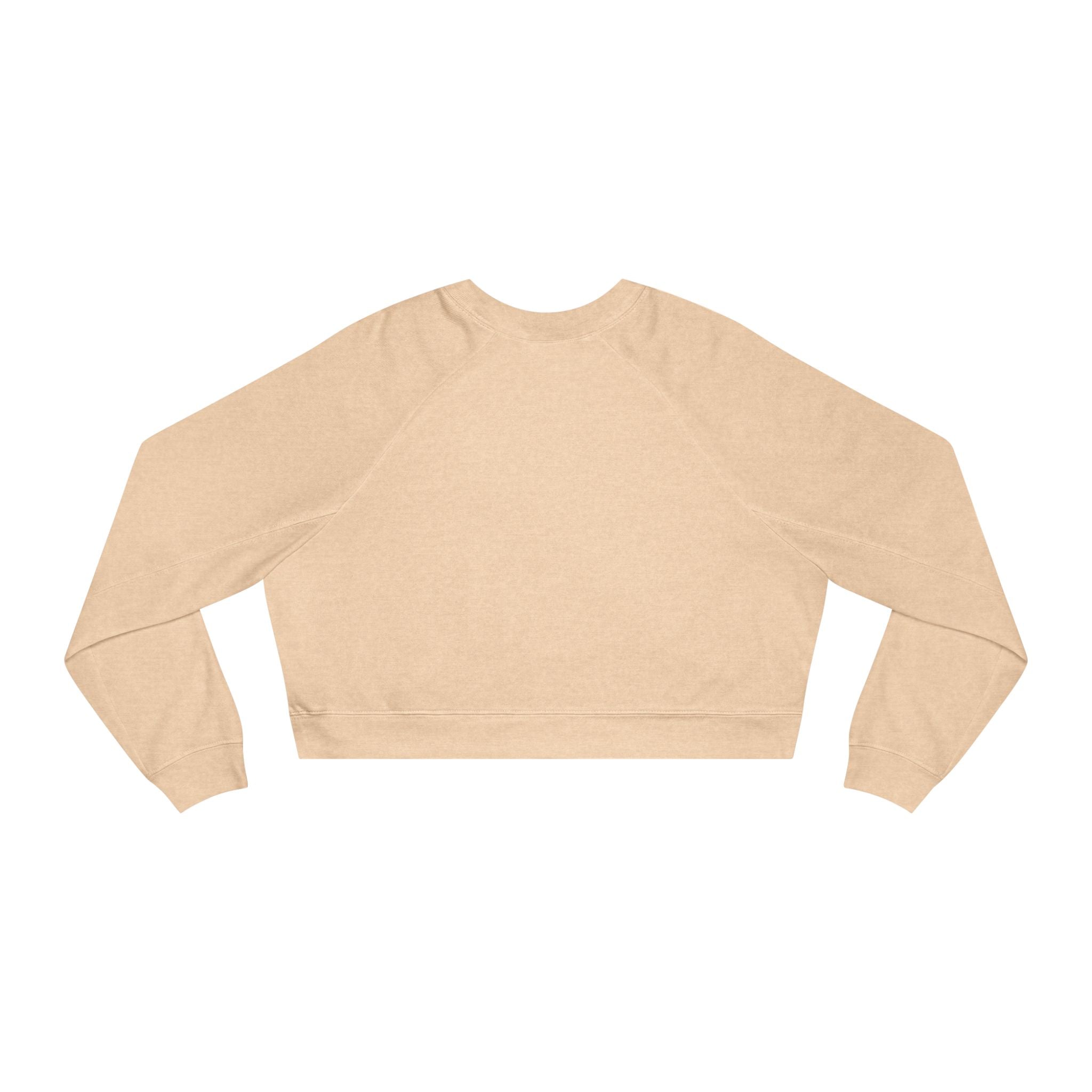 Cat Lover Cropped Fleece Pullover – Women’s Cozy Sweatshirt for Fall Fashion & Gifts