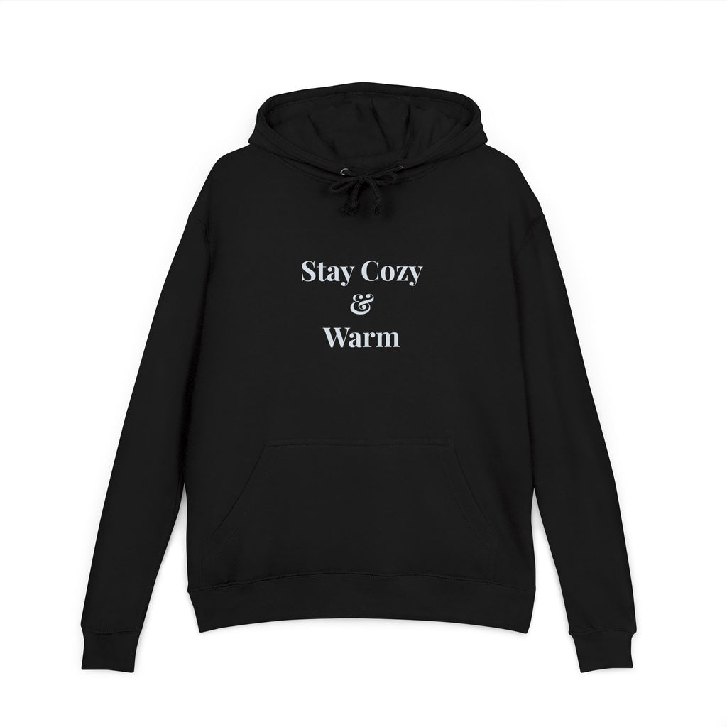 Stay Cozy & Warm Hoodie — Cozy Black French Terry Sweatshirt
