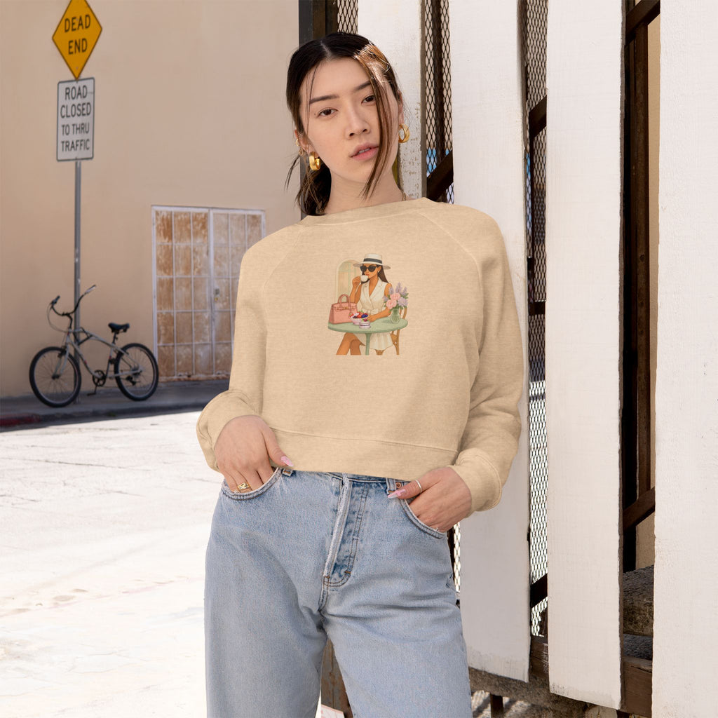 Parisian Fashion Girl Sweatshirt  Elegant French Inspired Cozy Chic Pullover